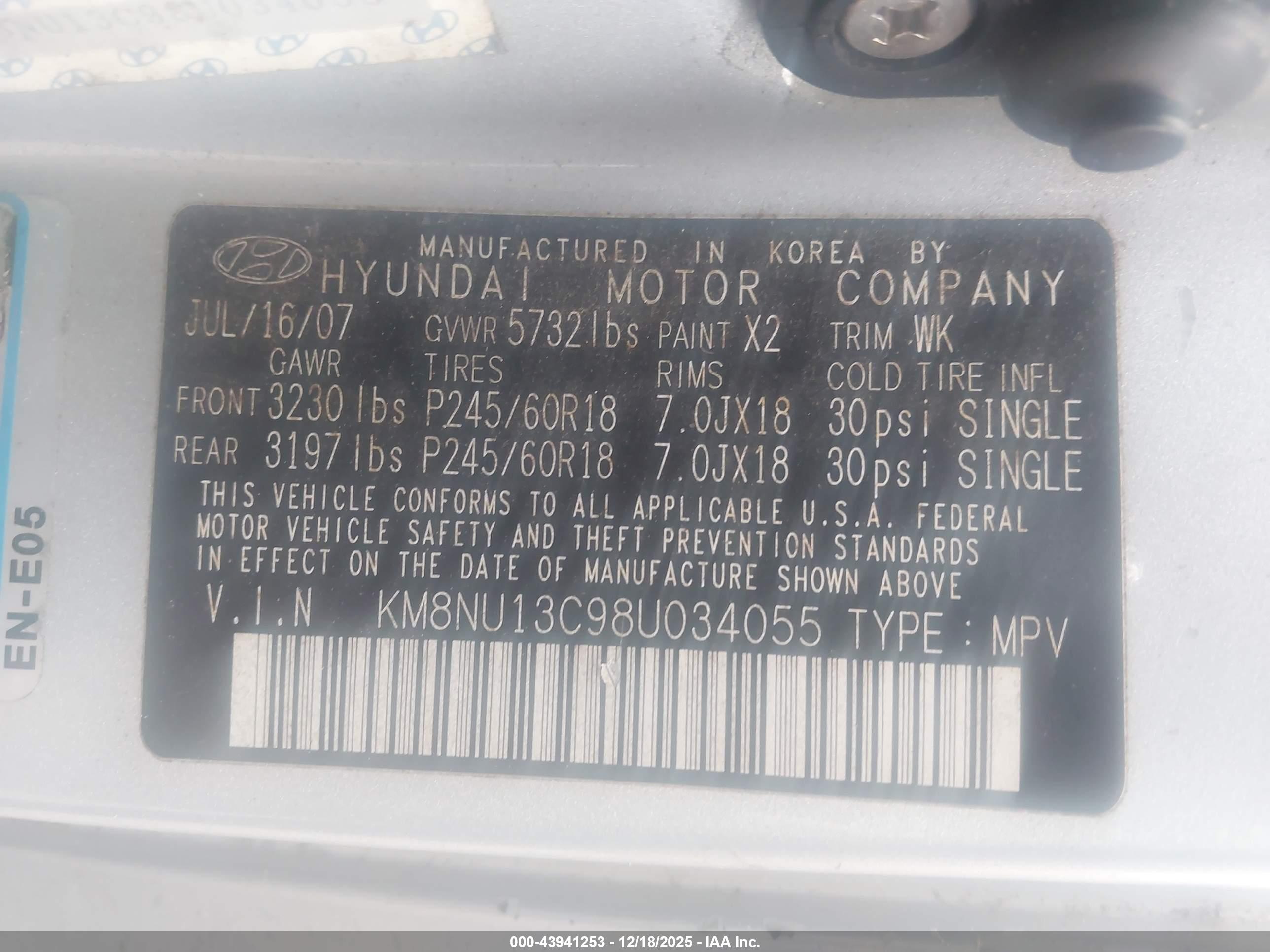HYUNDAI VERACRUZ image 9