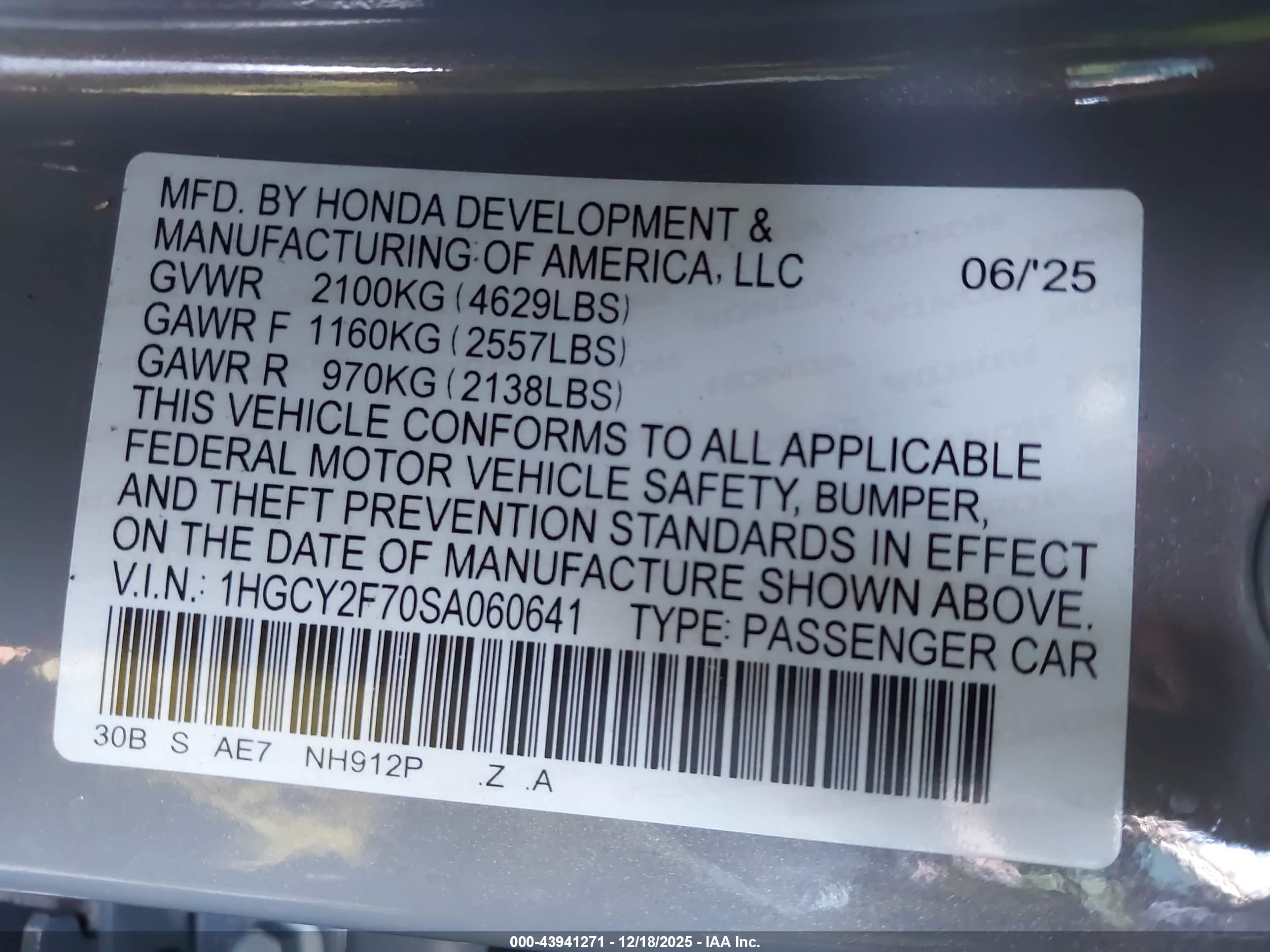 HONDA ACCORD image 9
