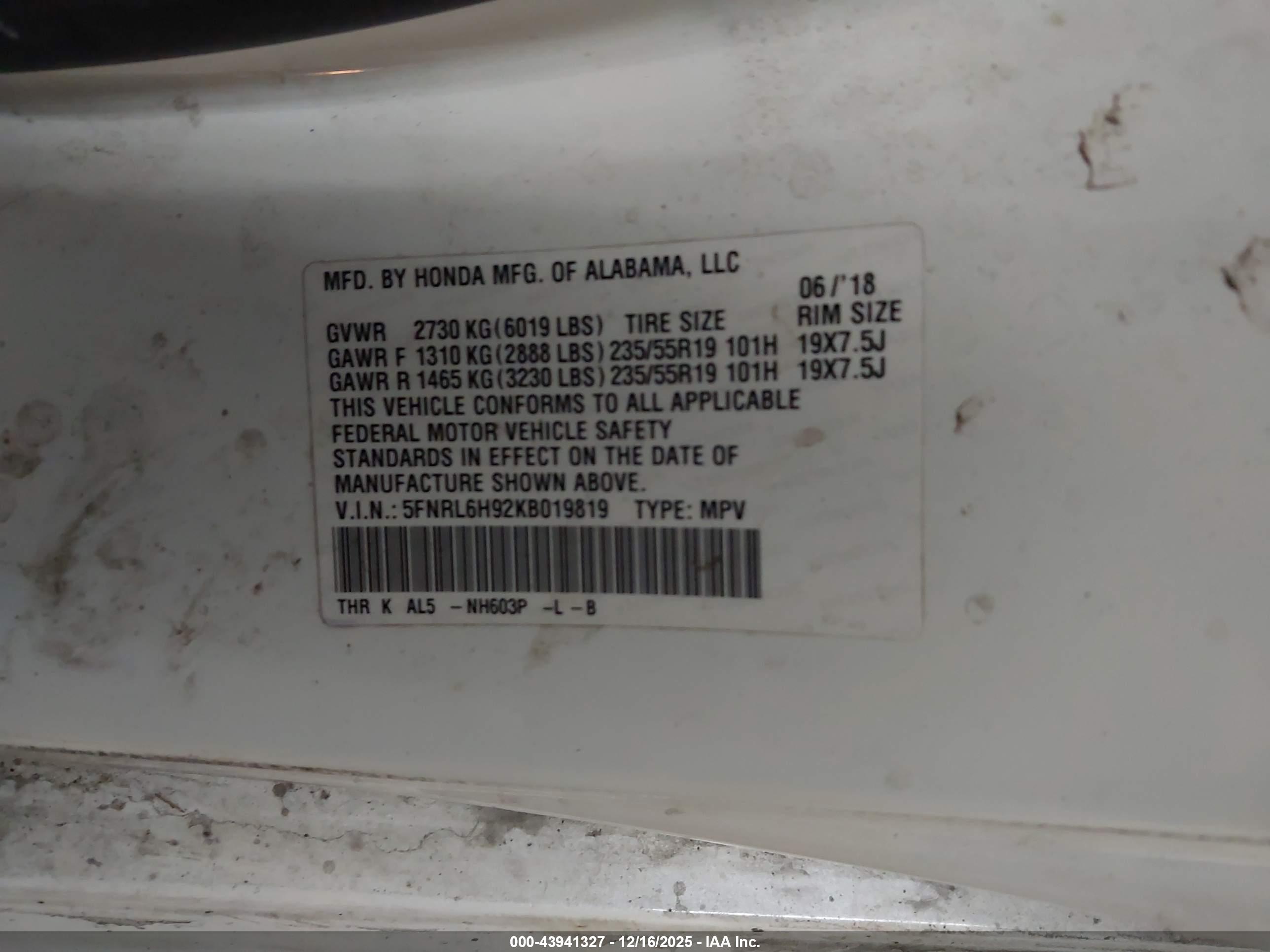 HONDA ODYSSEY image 9