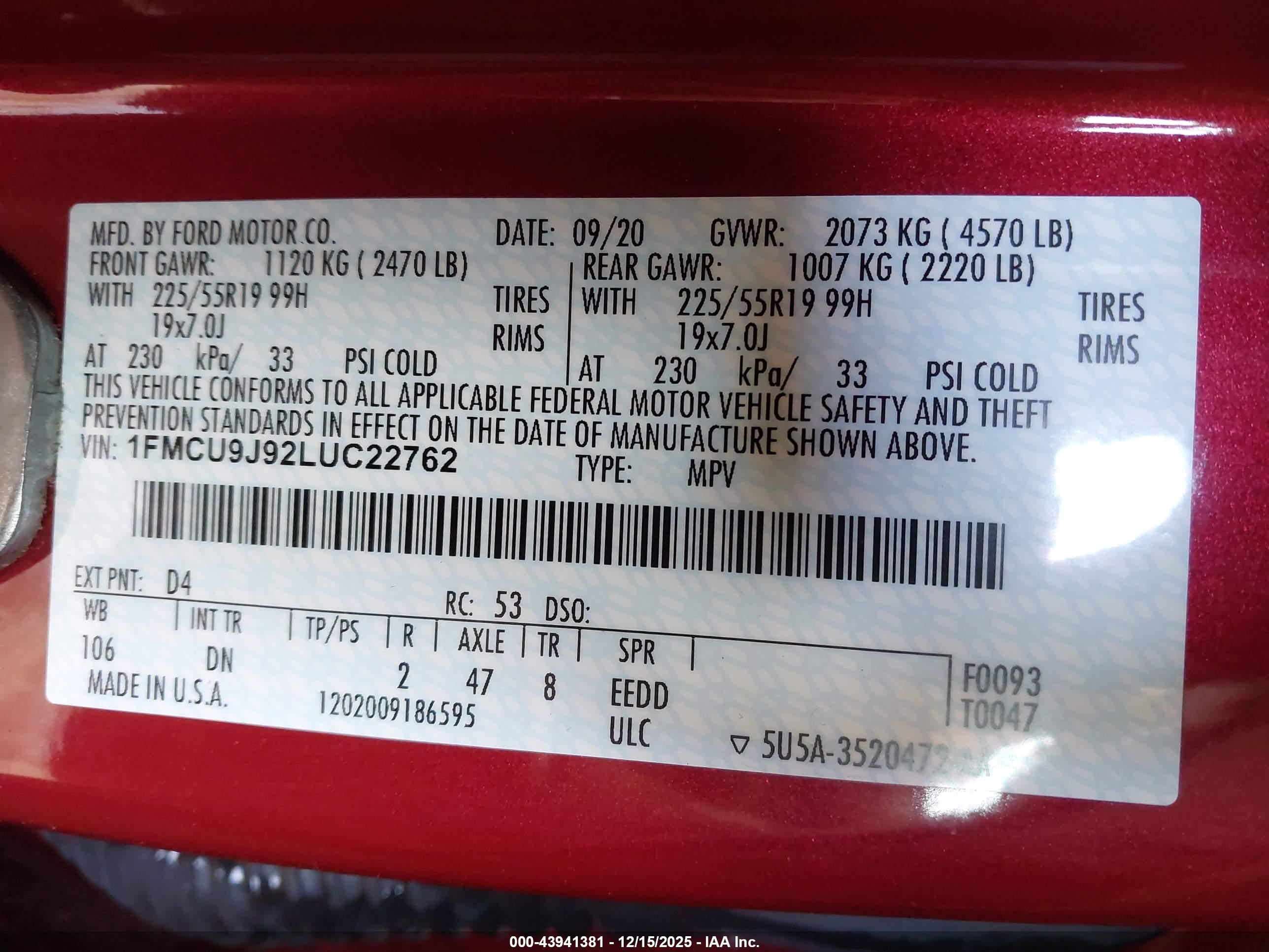 FORD ESCAPE image 9