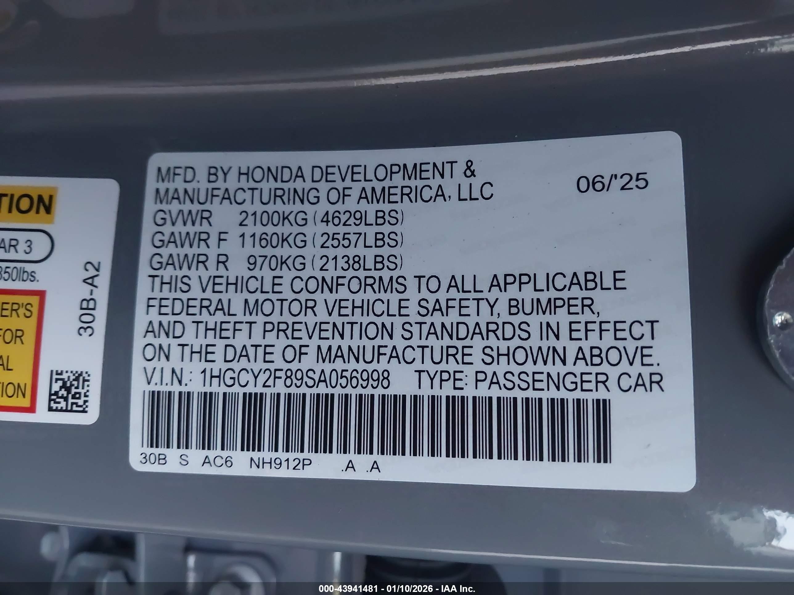 HONDA ACCORD image 9