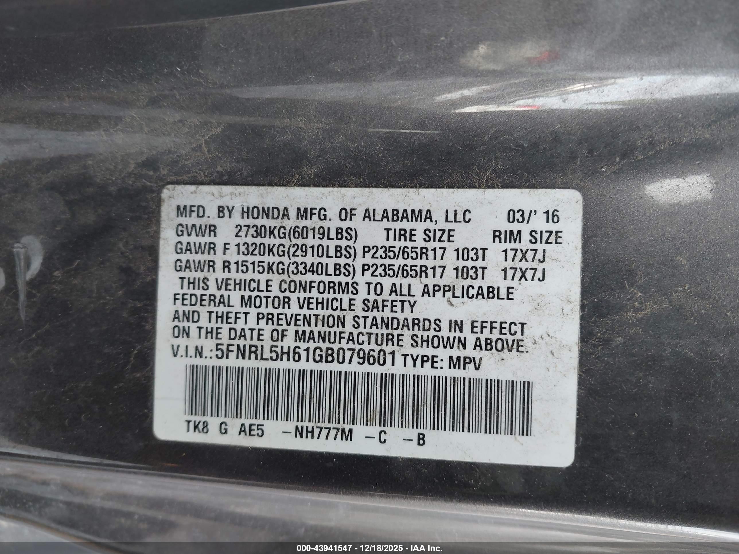 HONDA ODYSSEY image 9