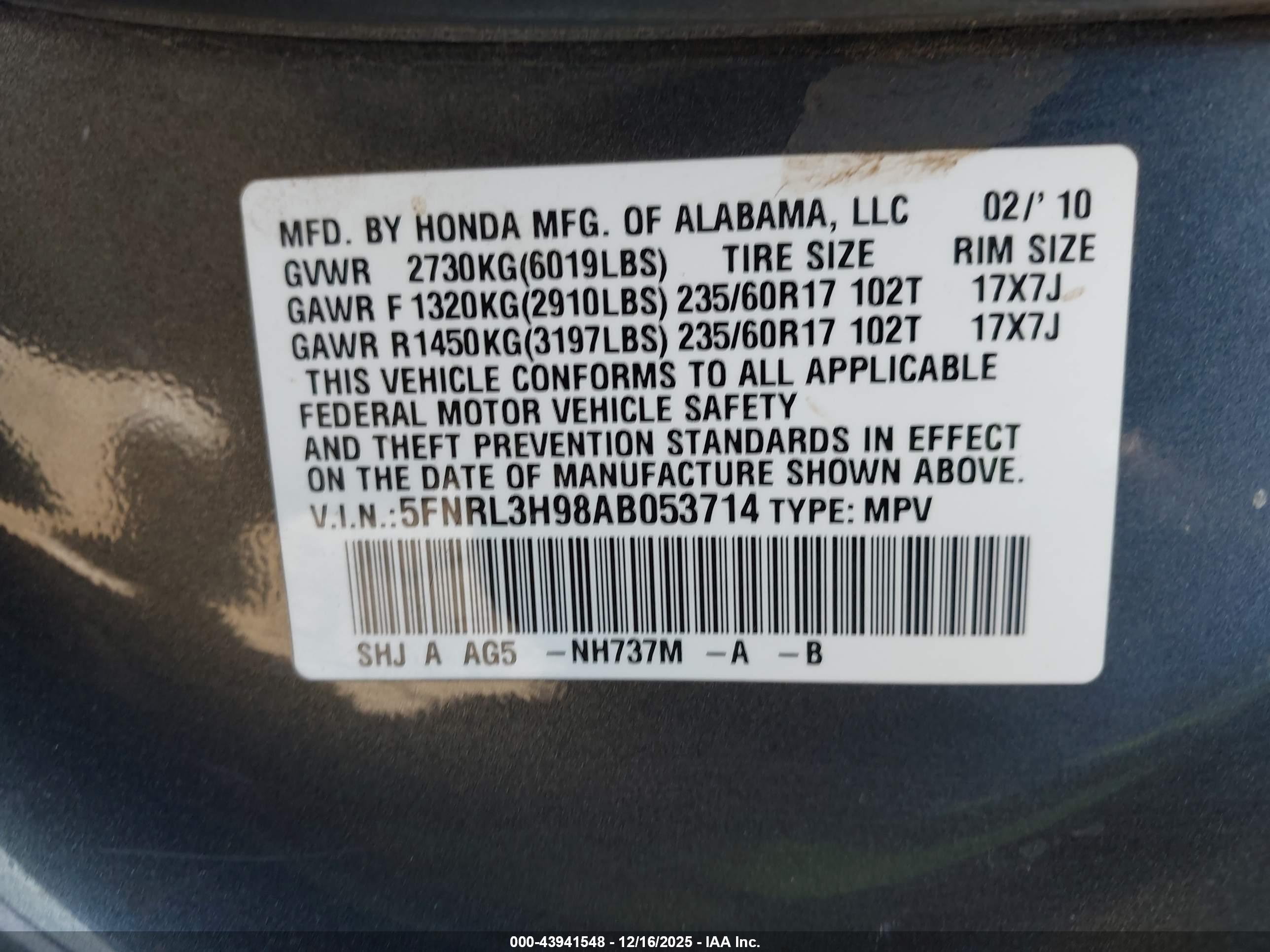 HONDA ODYSSEY image 9