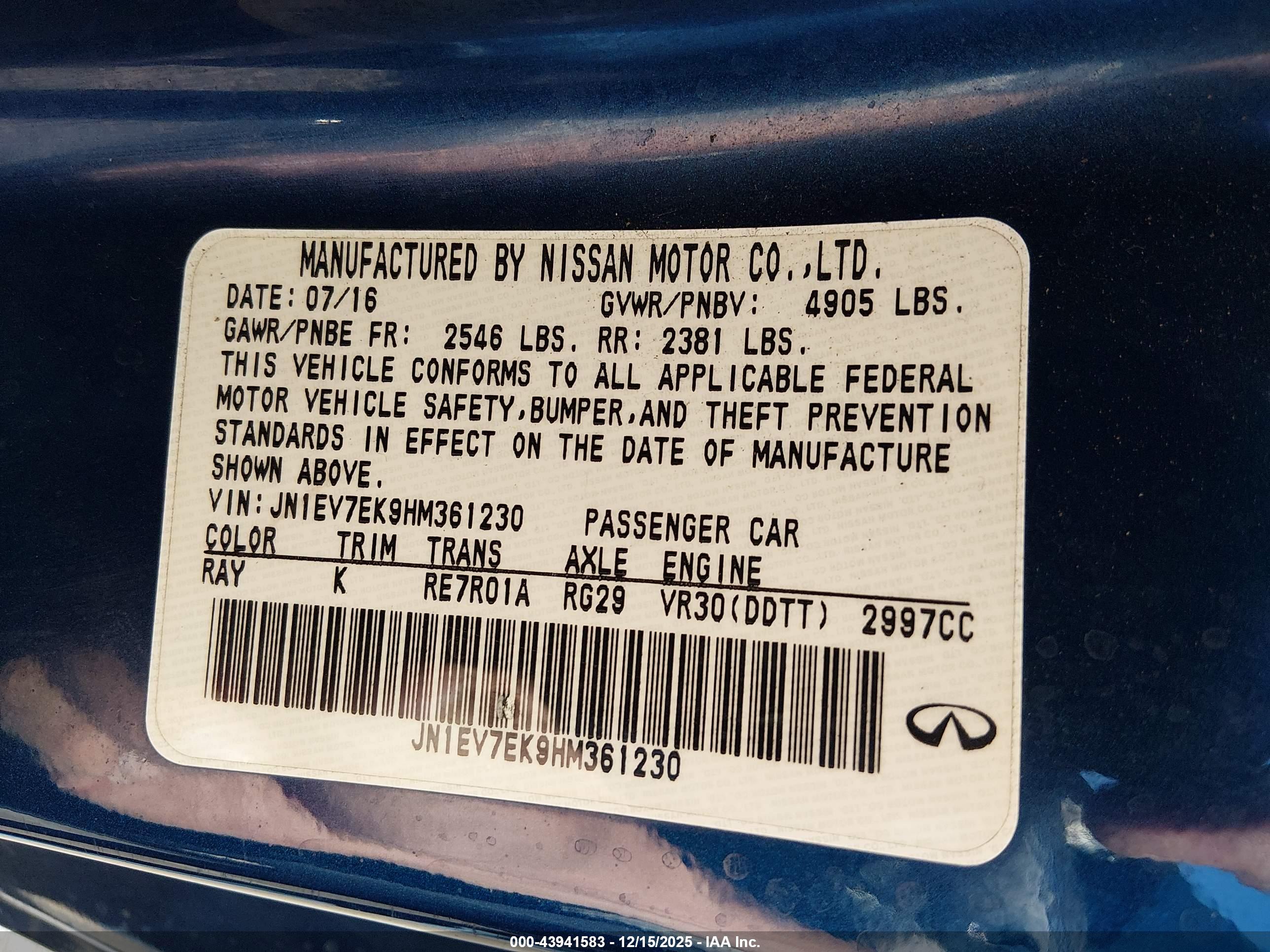 INFINITI Q60 image 9