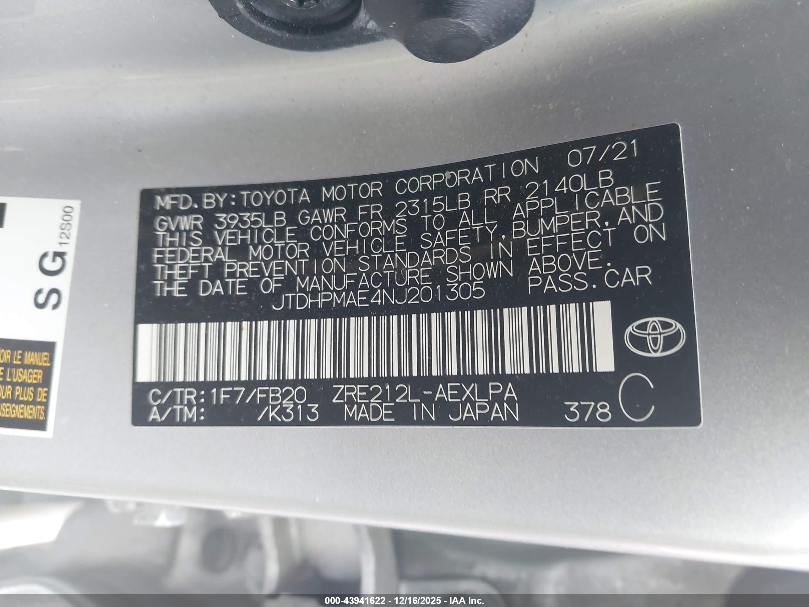 TOYOTA COROLLA image 9
