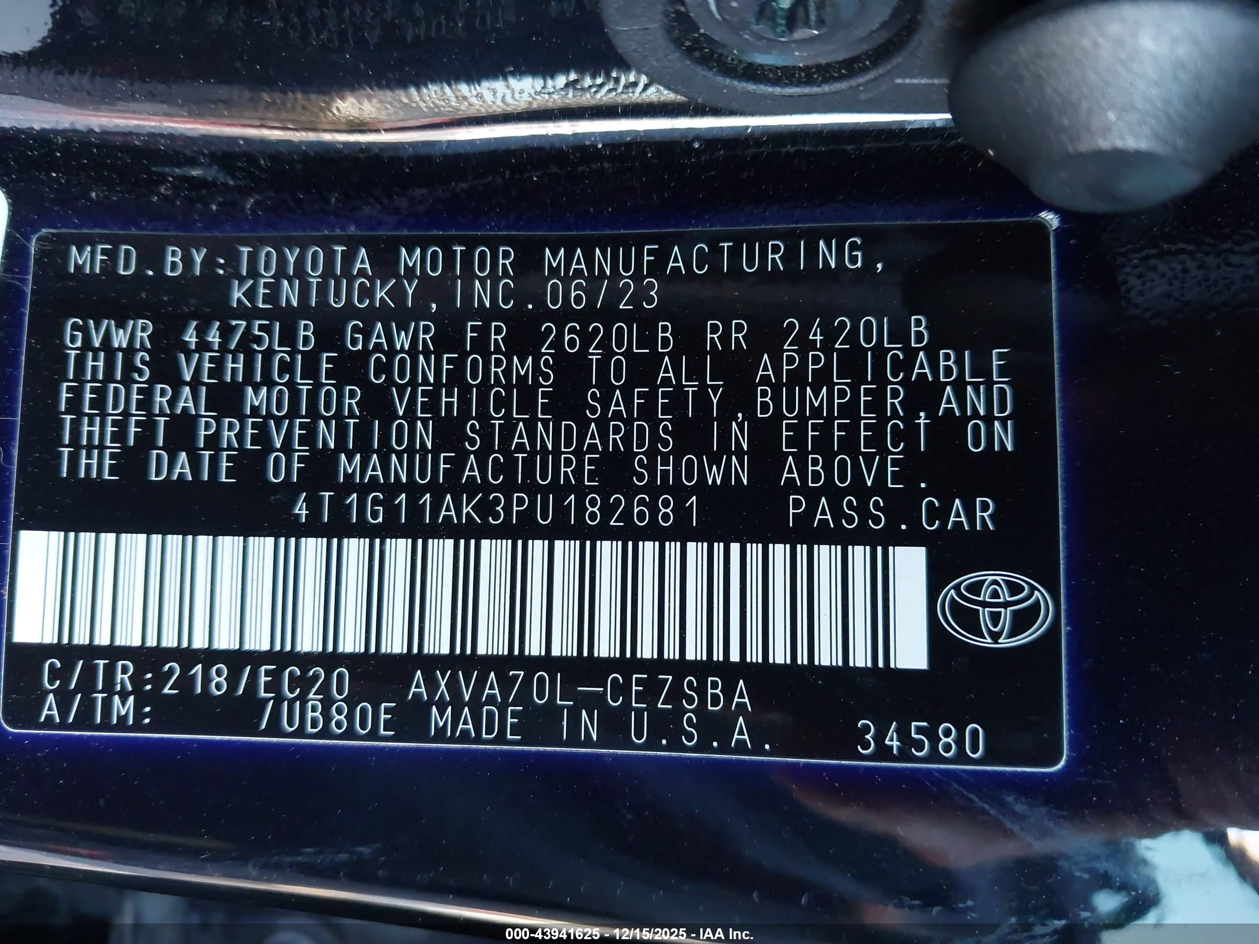 TOYOTA CAMRY image 9
