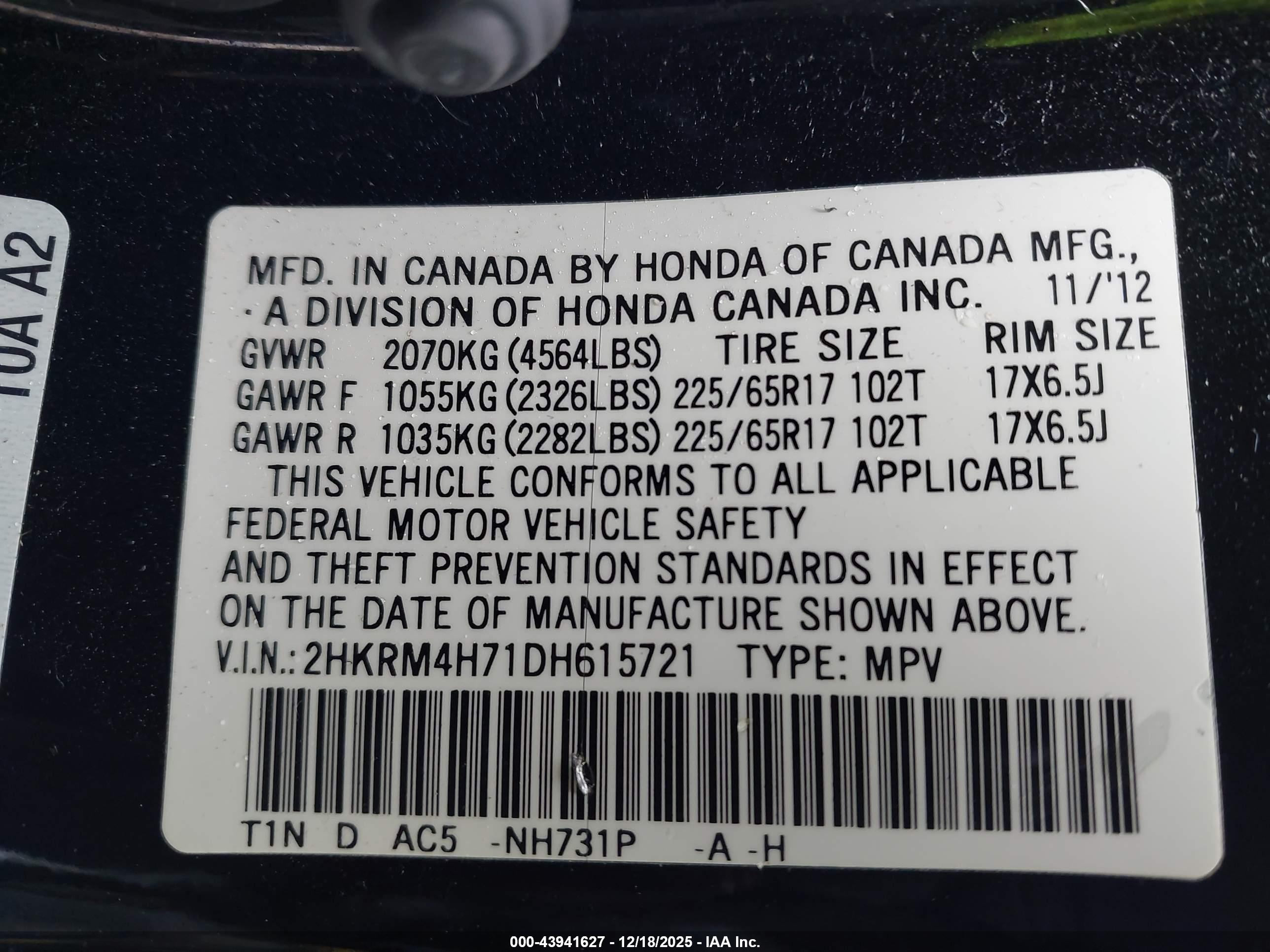 HONDA CR-V image 9
