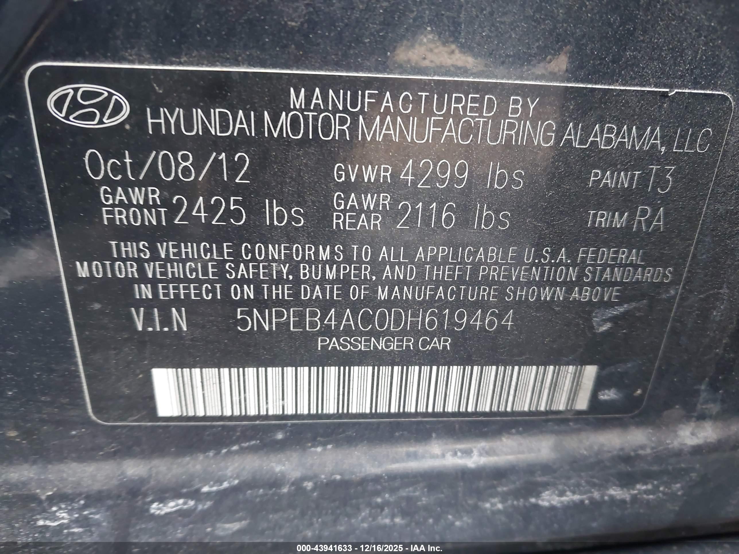 HYUNDAI SONATA image 9