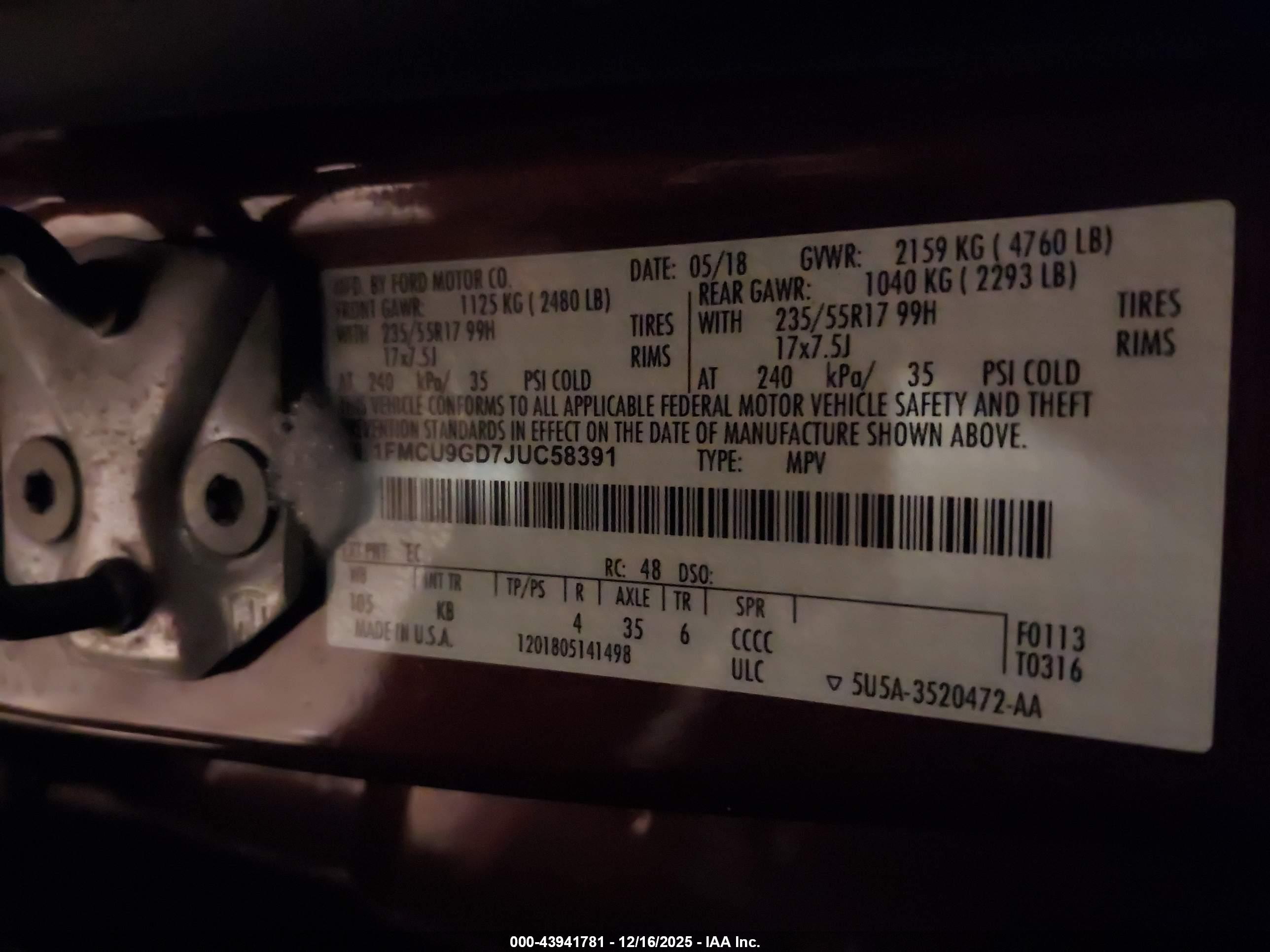 FORD ESCAPE image 9