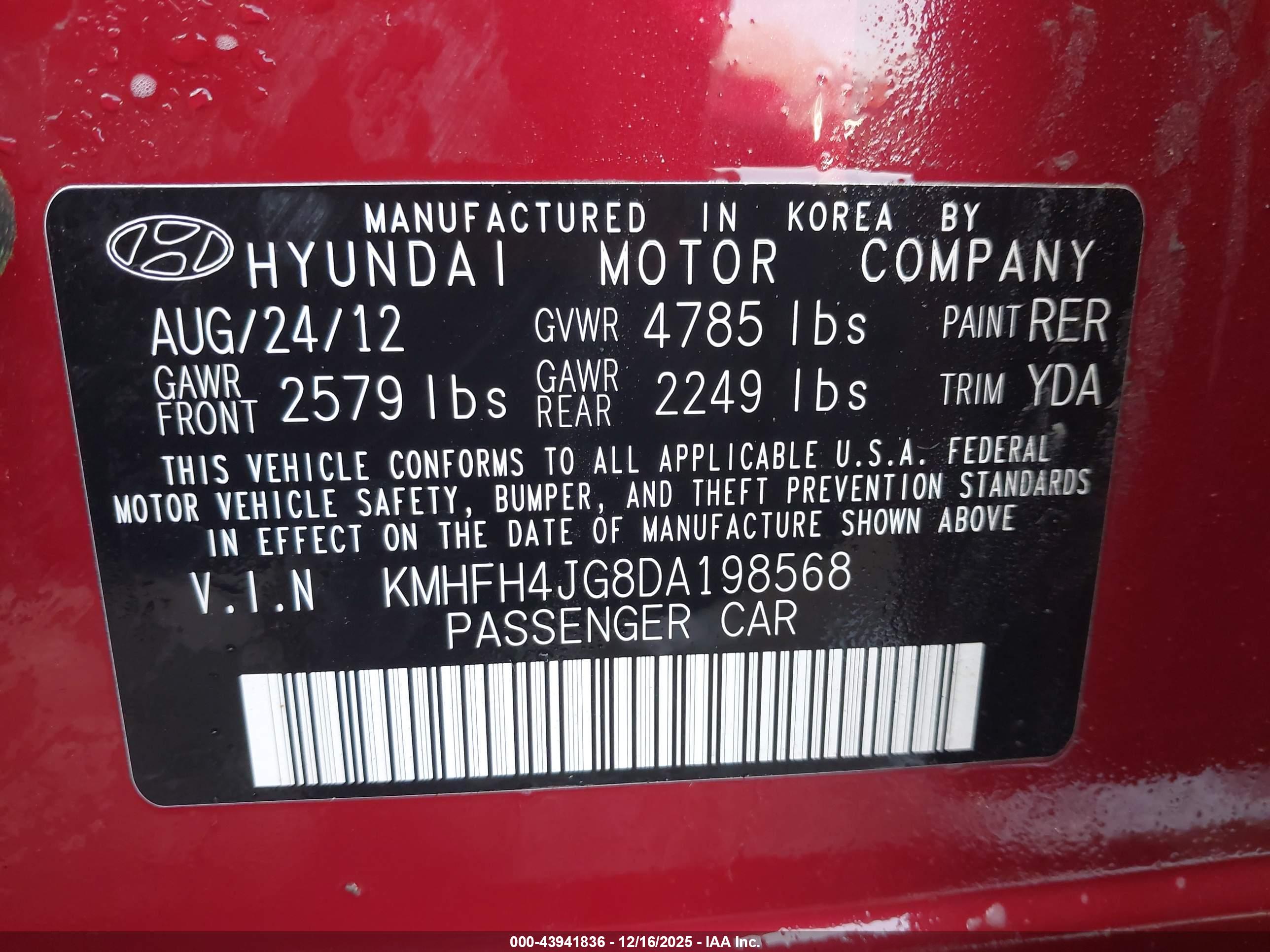 HYUNDAI AZERA image 9