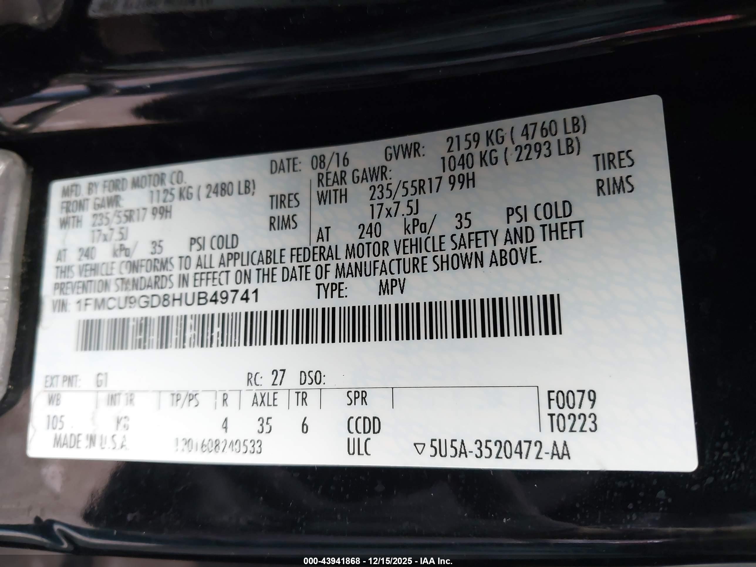 FORD ESCAPE image 9
