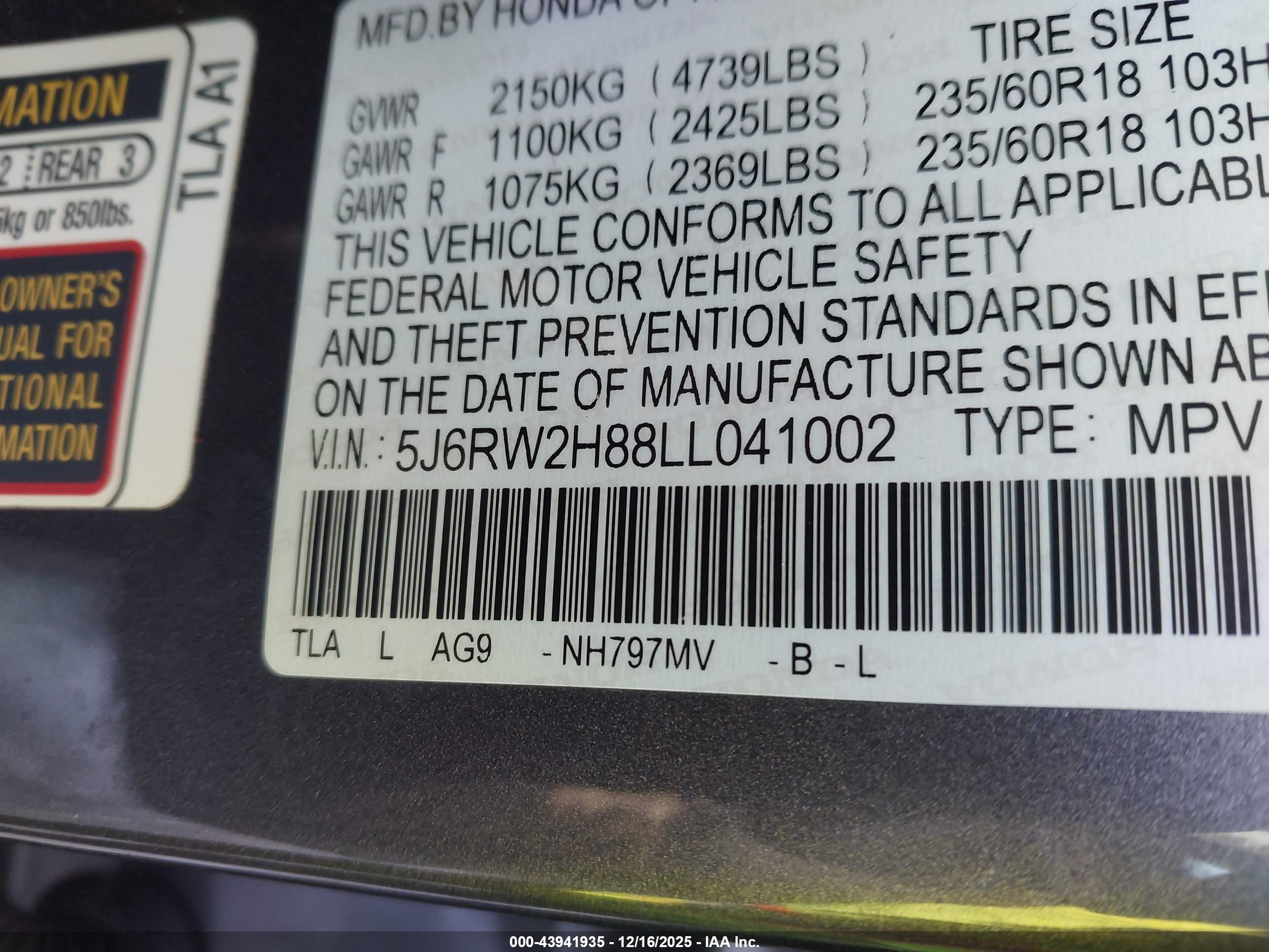 HONDA CR-V image 9