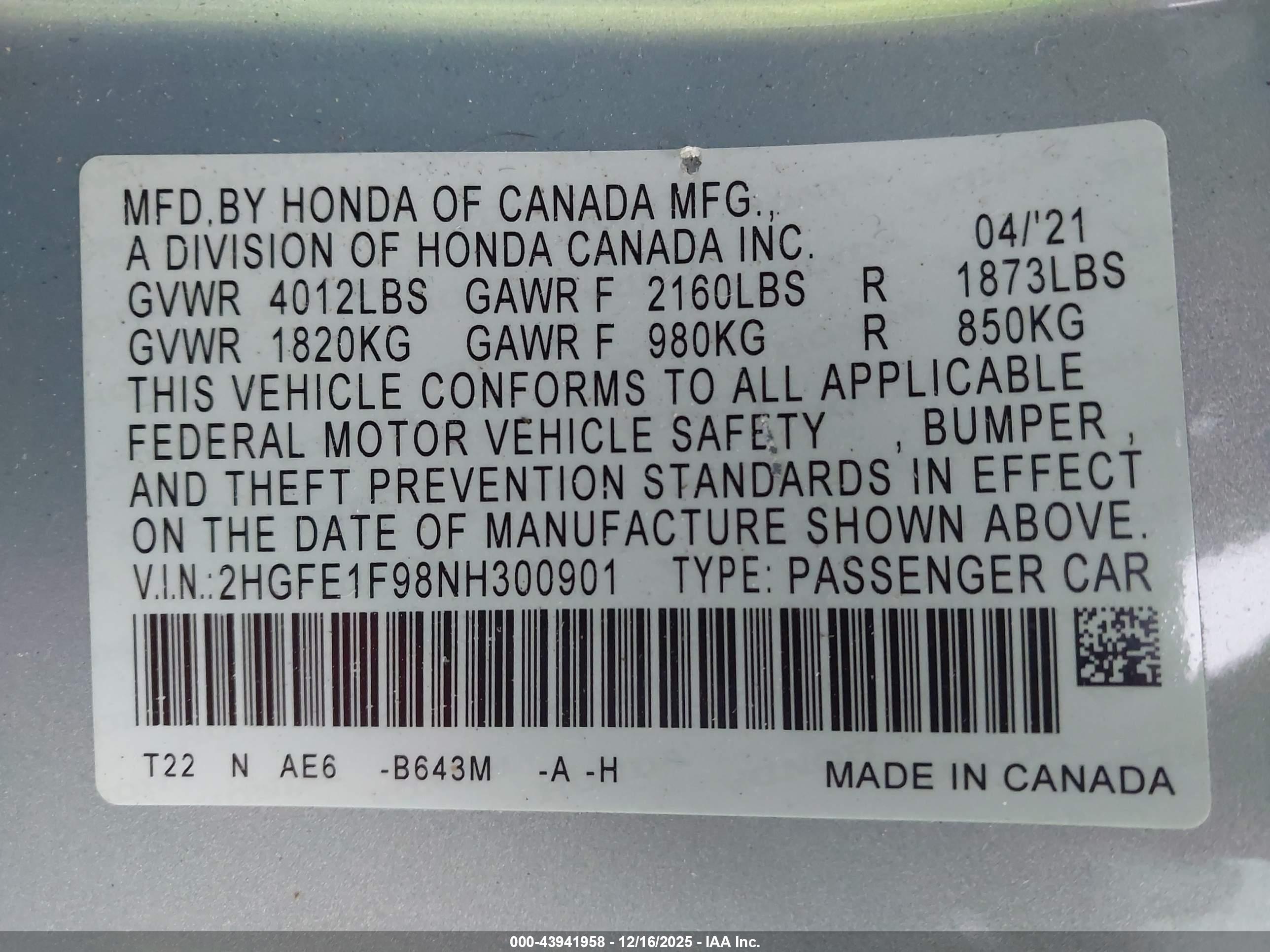 HONDA CIVIC image 9