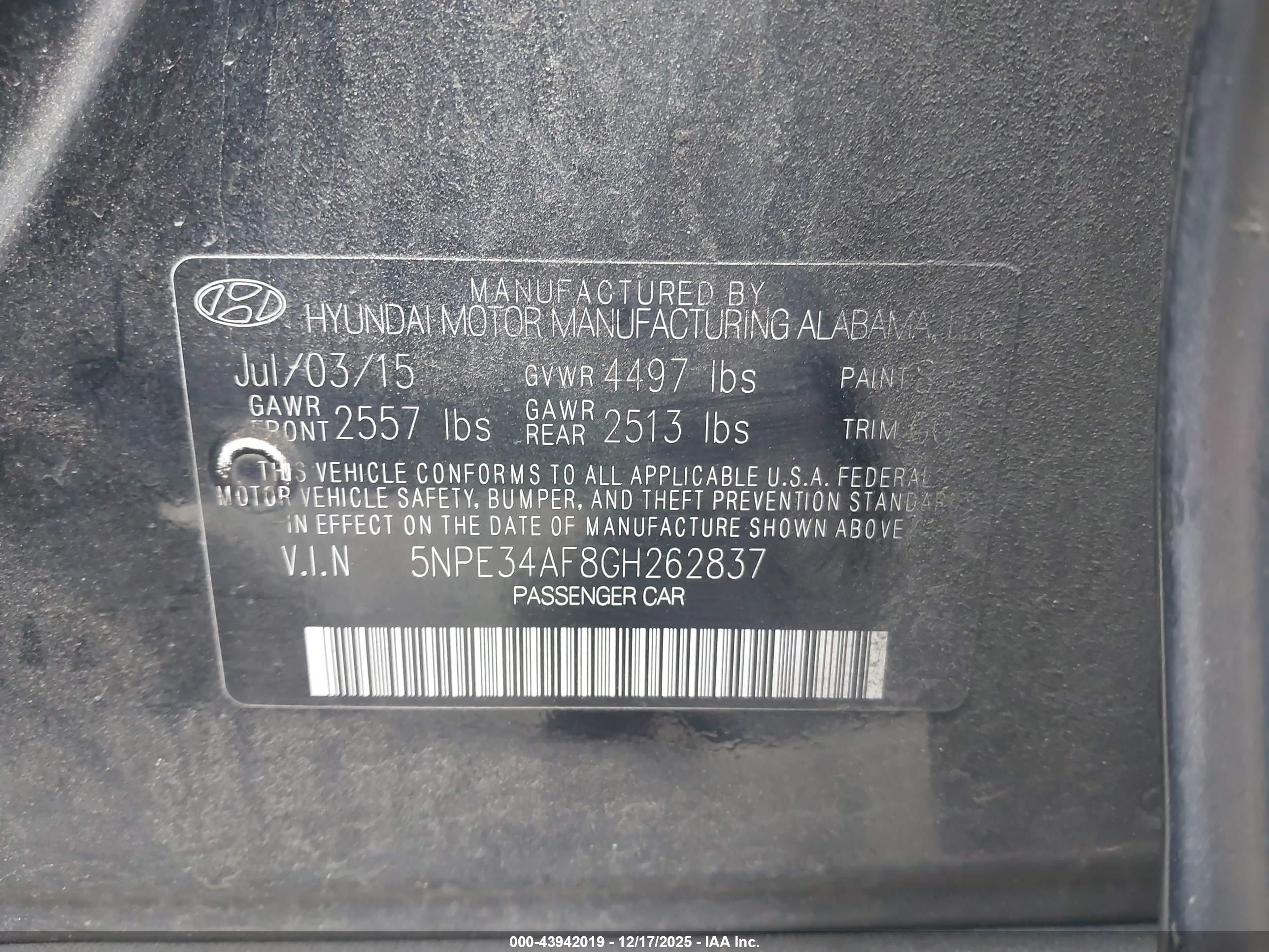 HYUNDAI SONATA image 9