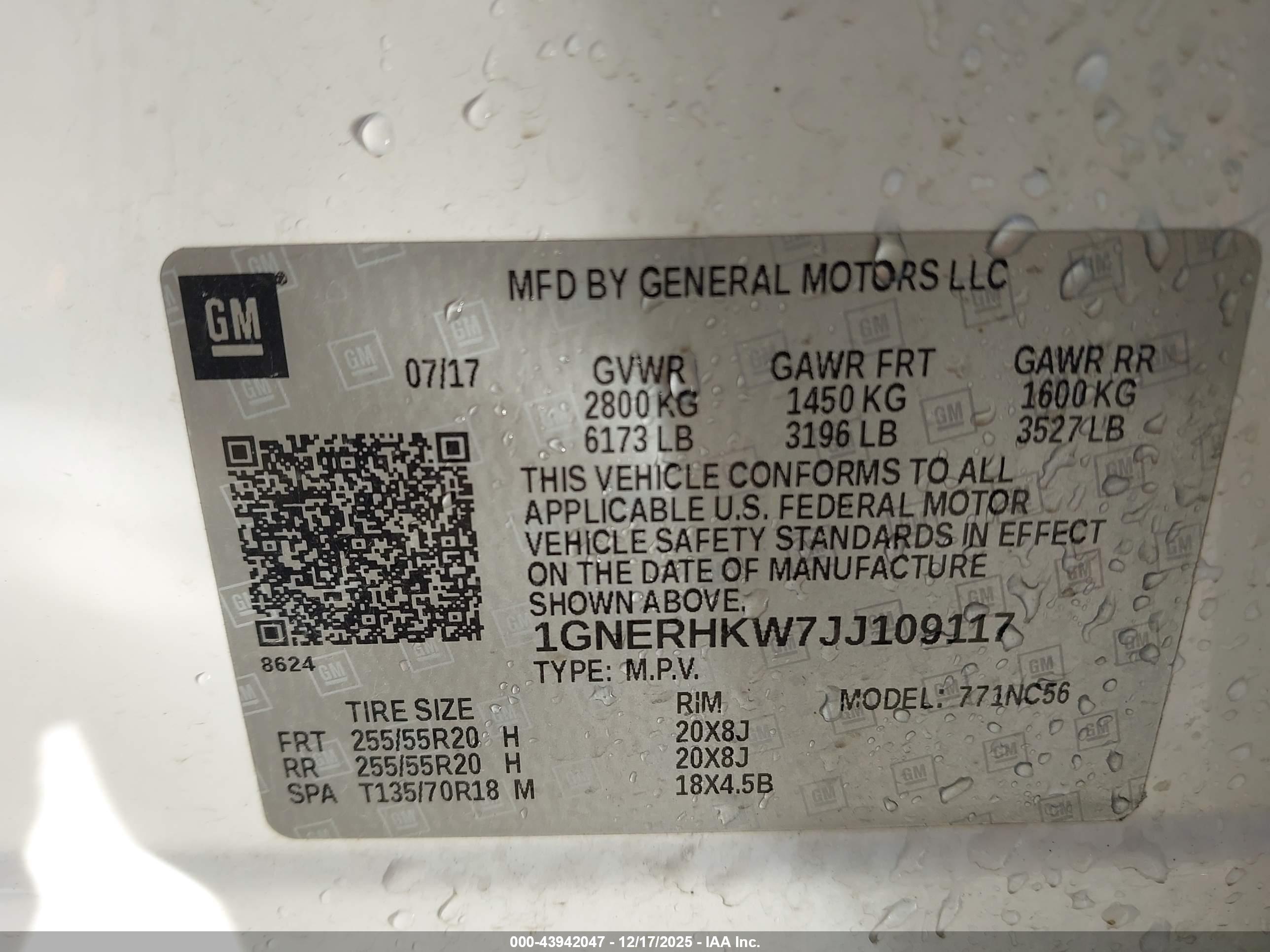 CHEVROLET TRAVERSE image 9