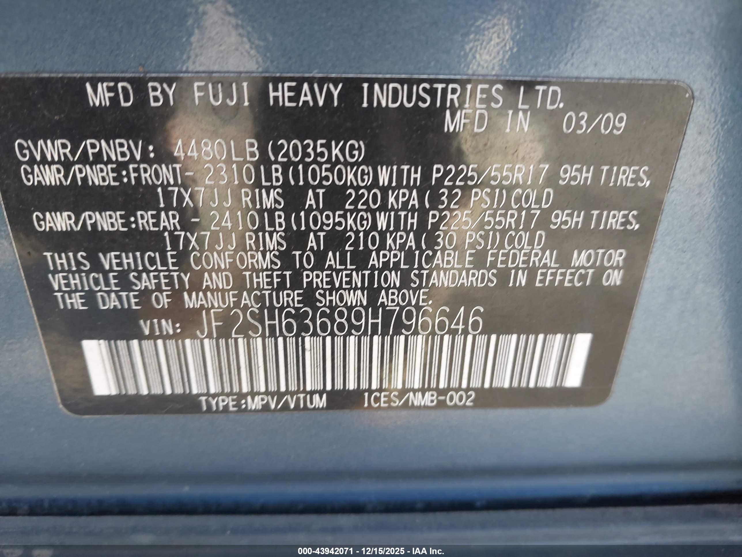 SUBARU FORESTER image 9