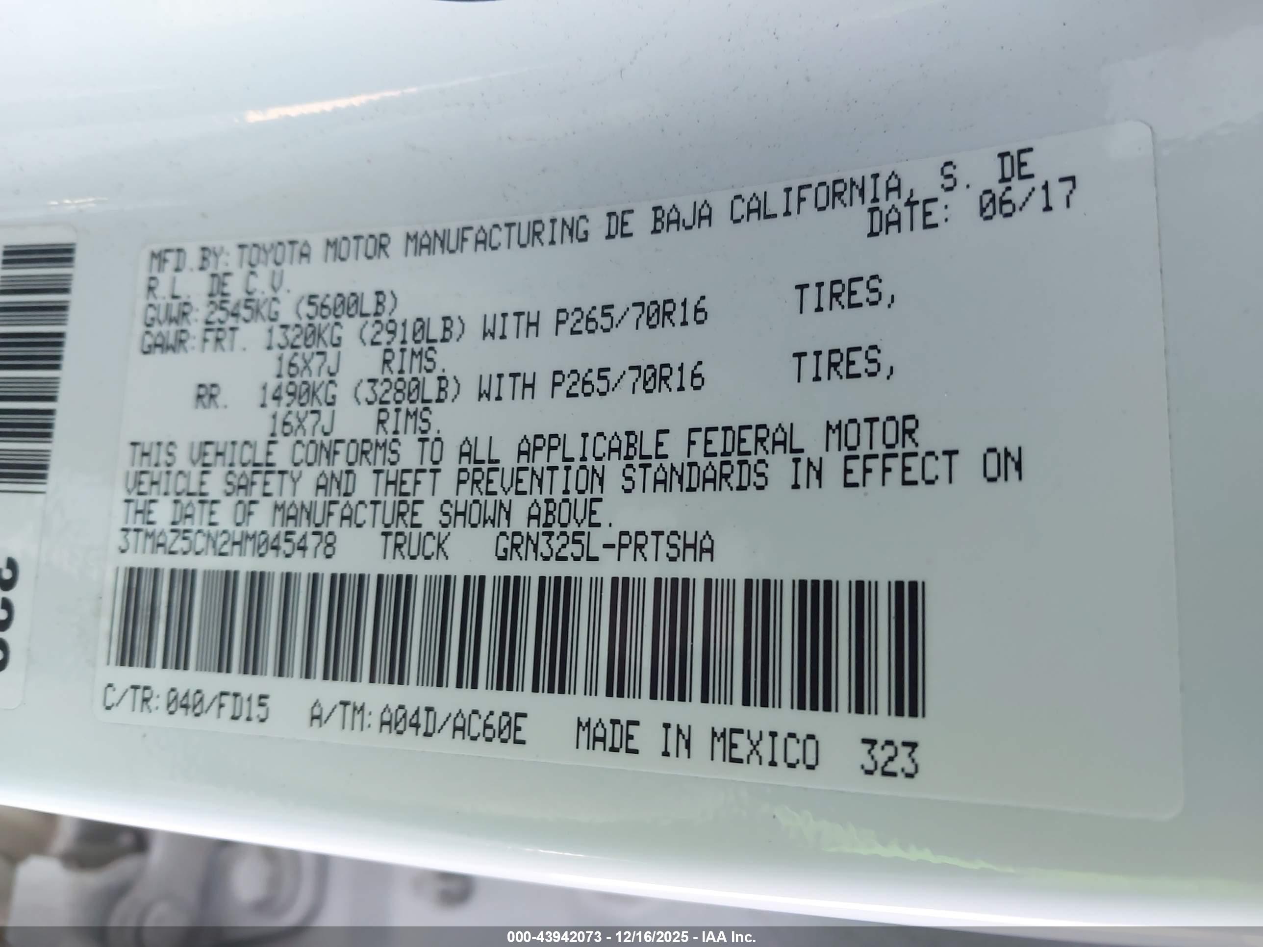 TOYOTA TACOMA image 9