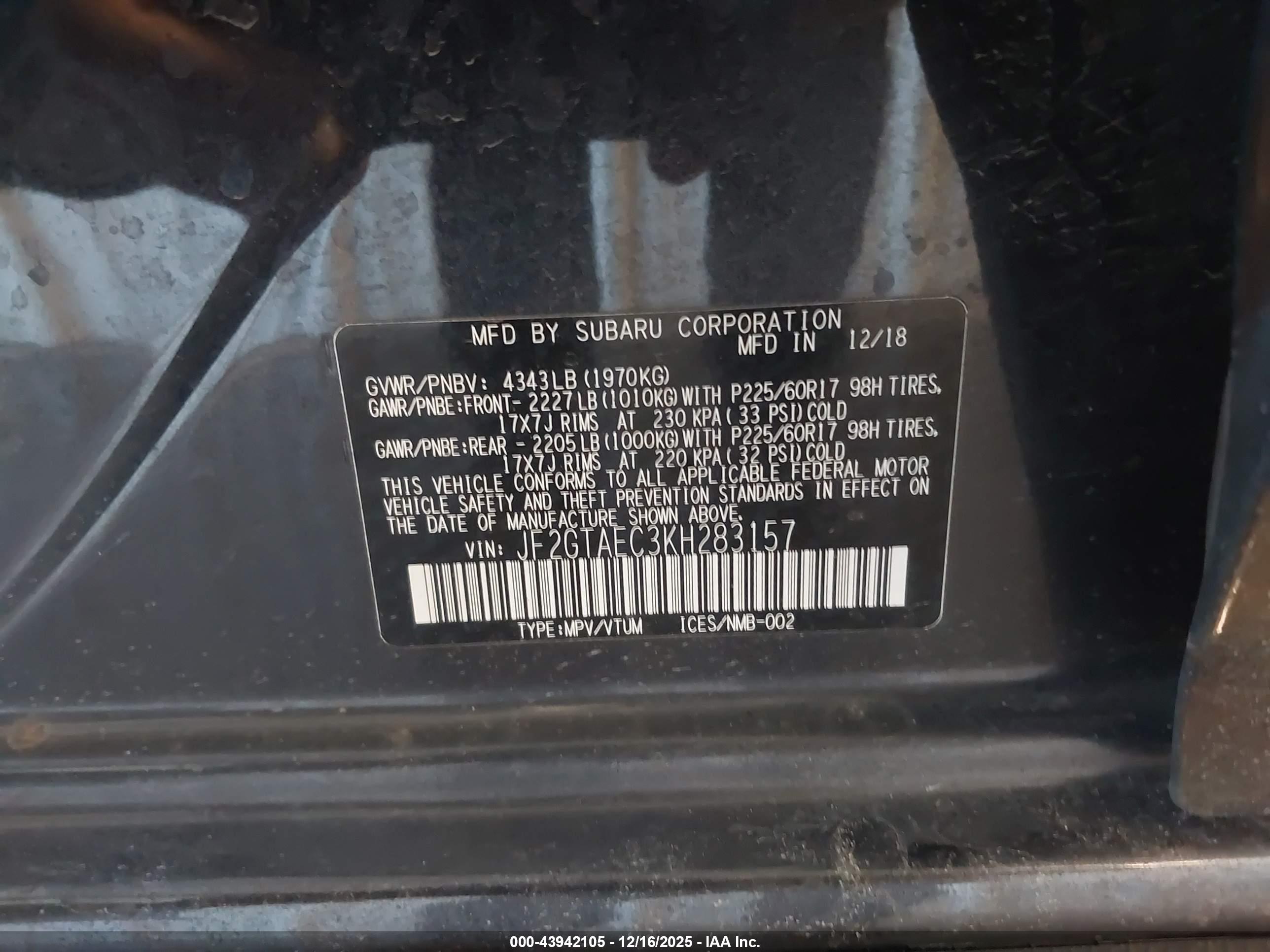 SUBARU CROSSTREK image 9