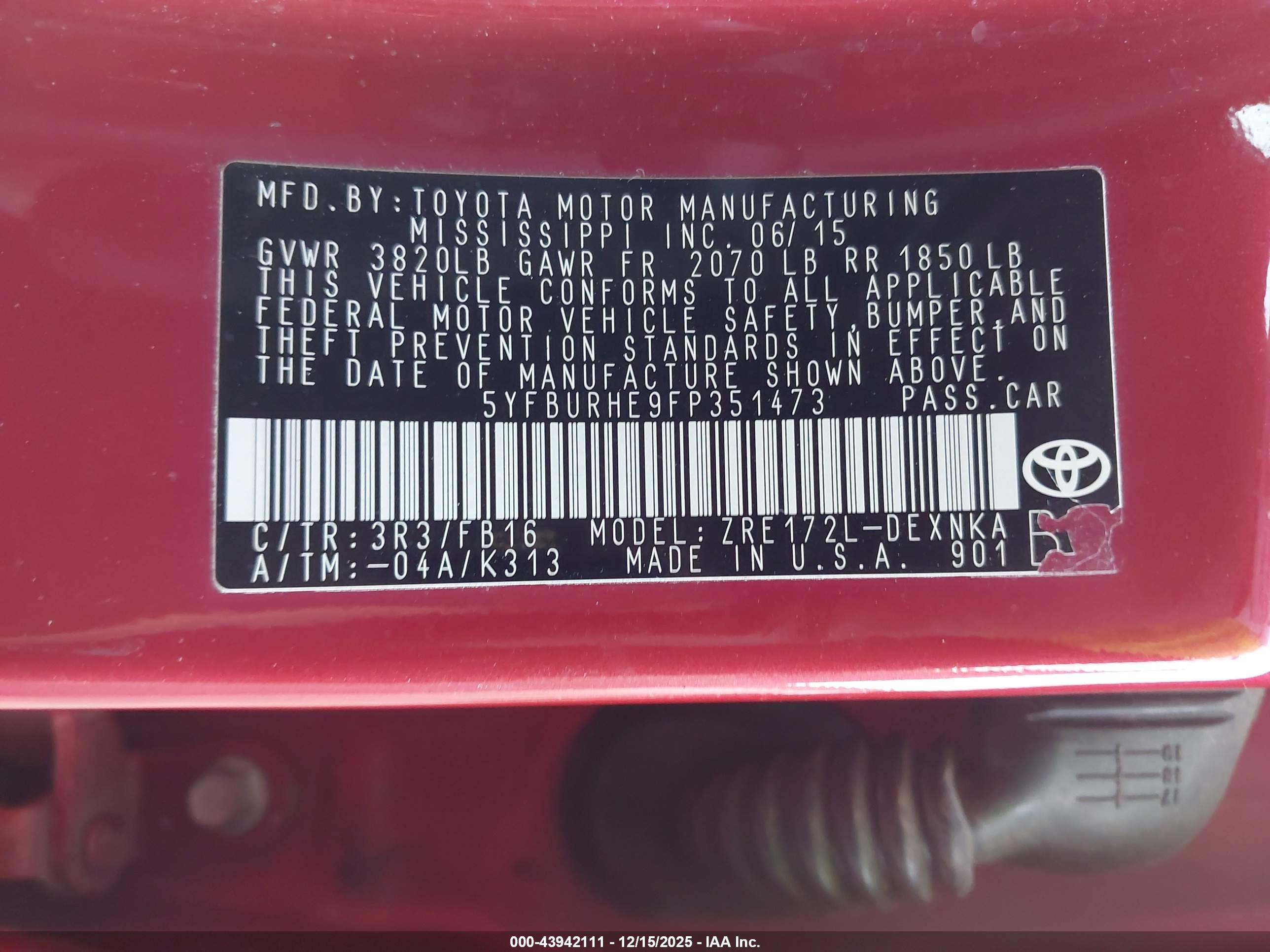 TOYOTA COROLLA image 9