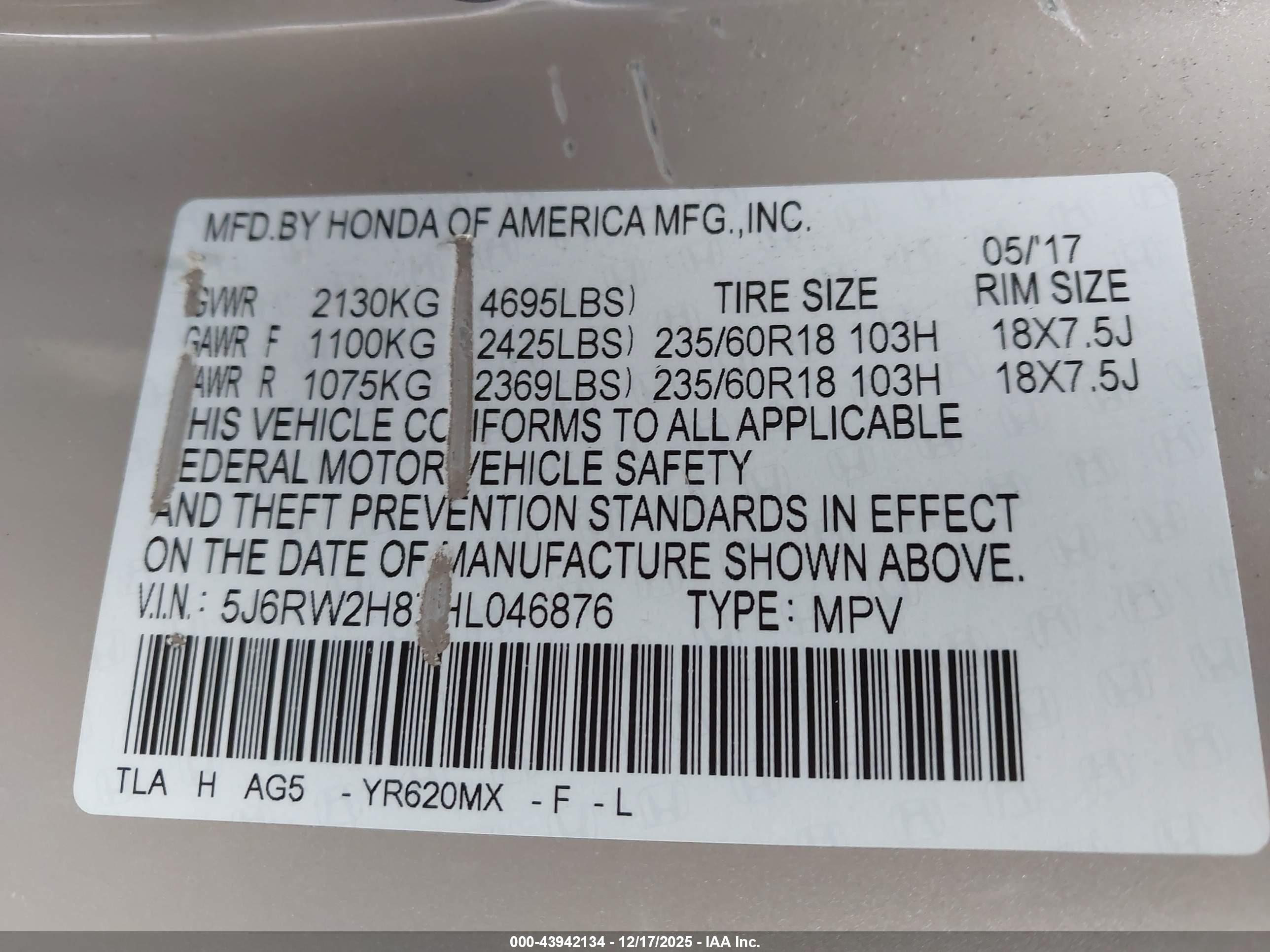 HONDA CR-V image 9