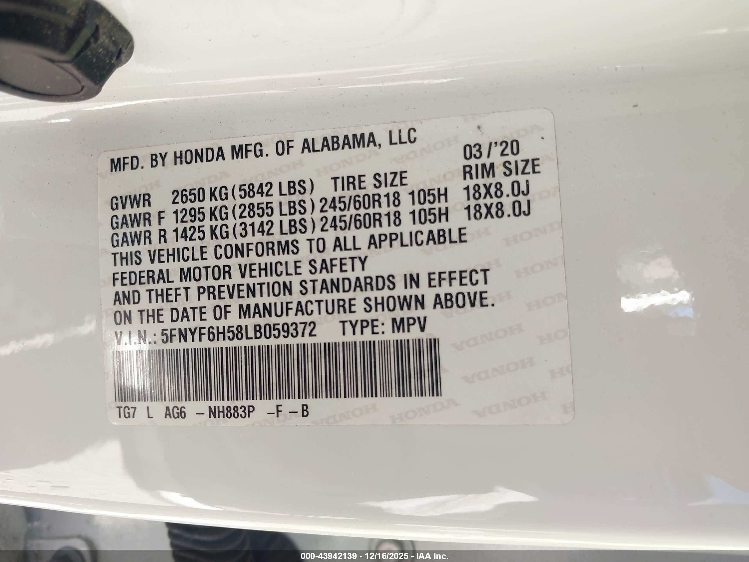 HONDA PILOT image 9