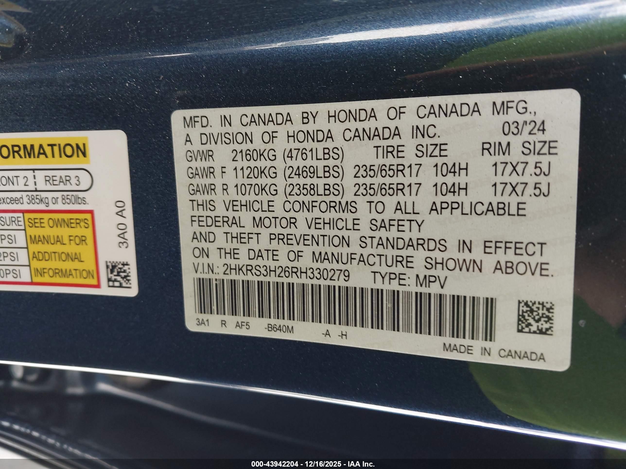 HONDA CR-V image 9