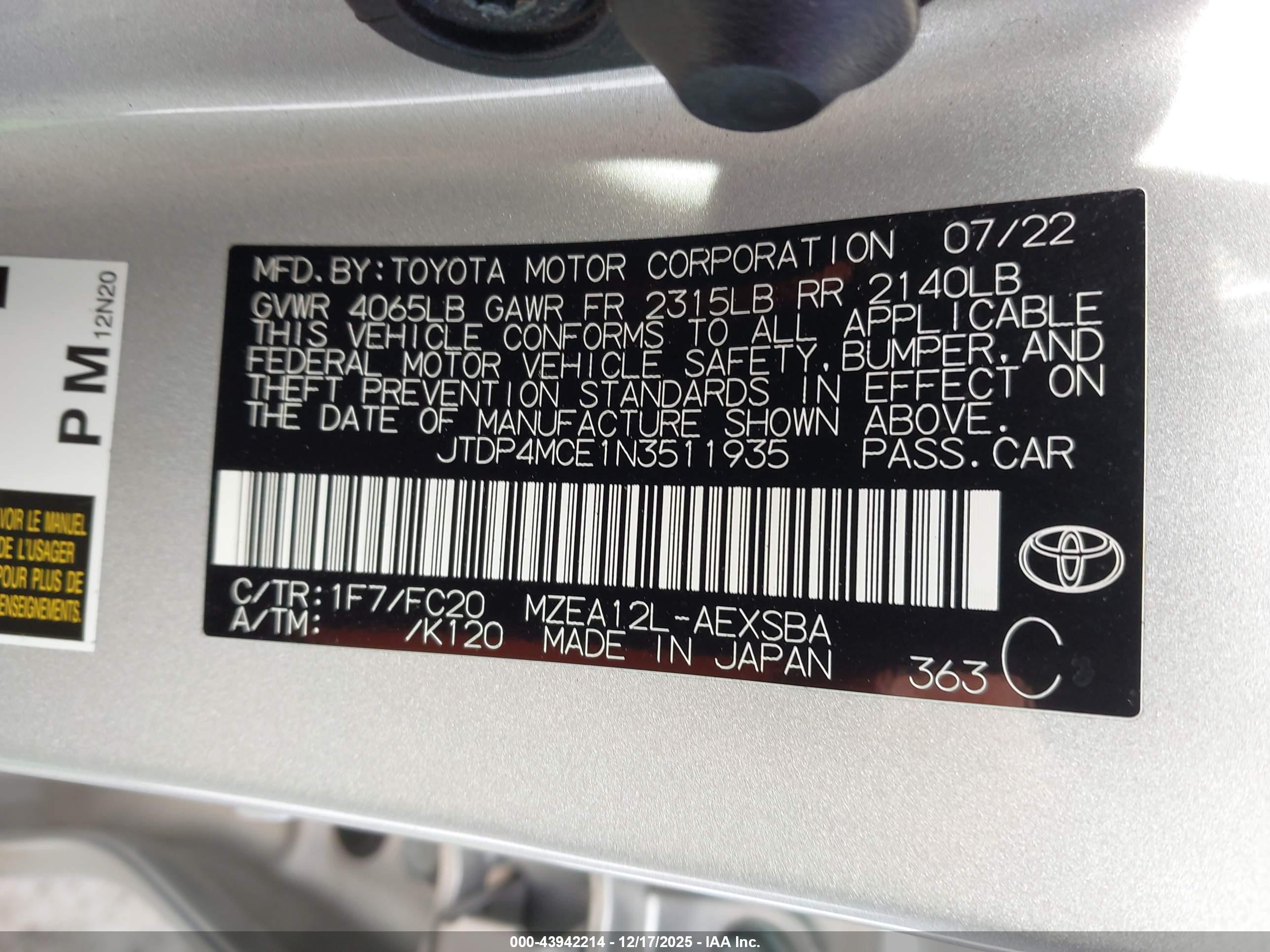 TOYOTA COROLLA image 9