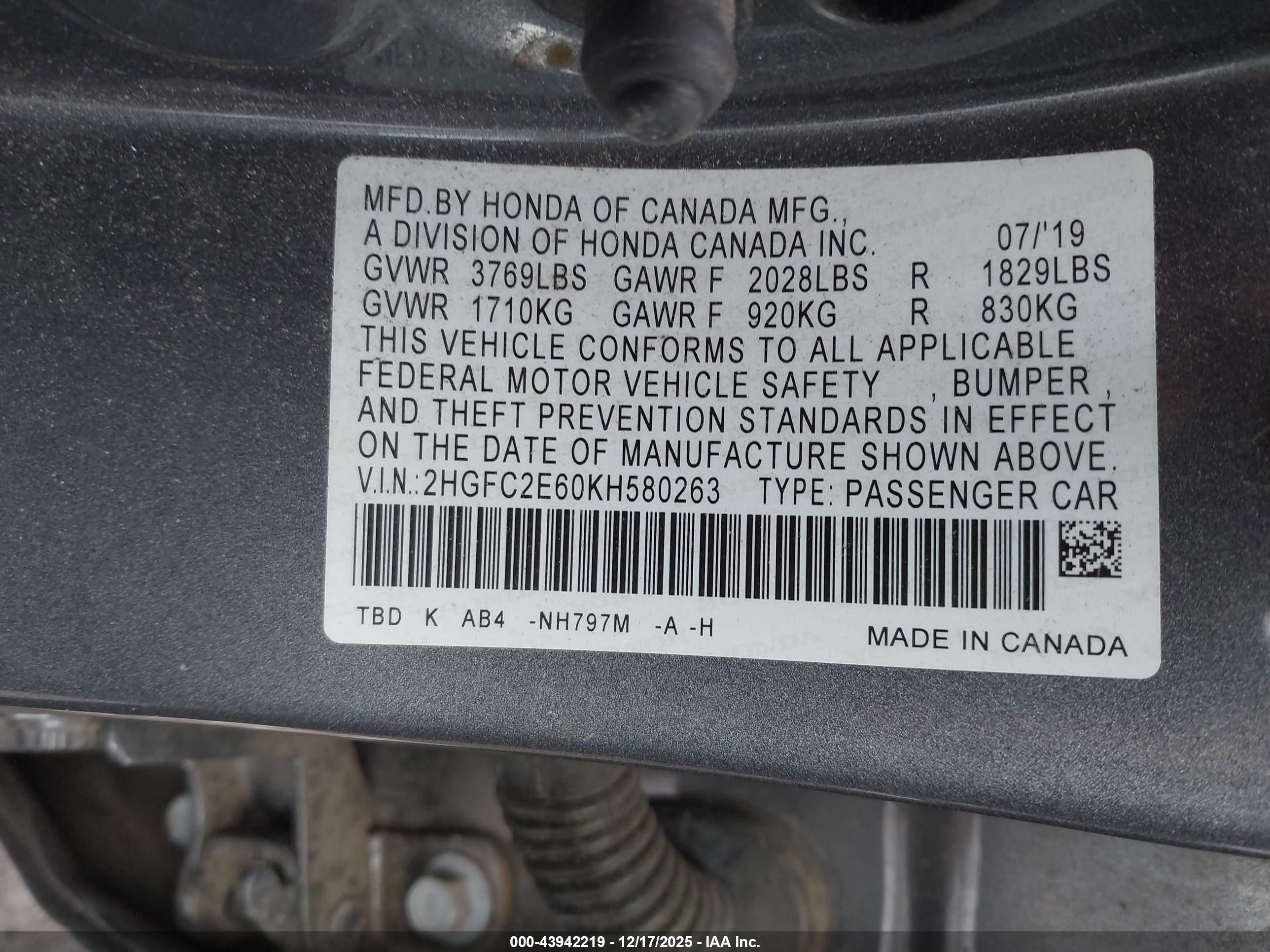 HONDA CIVIC image 9