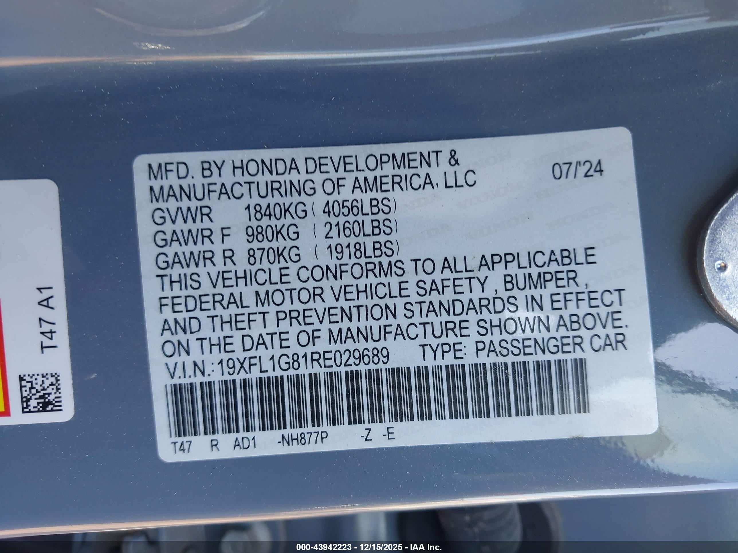 HONDA CIVIC image 9