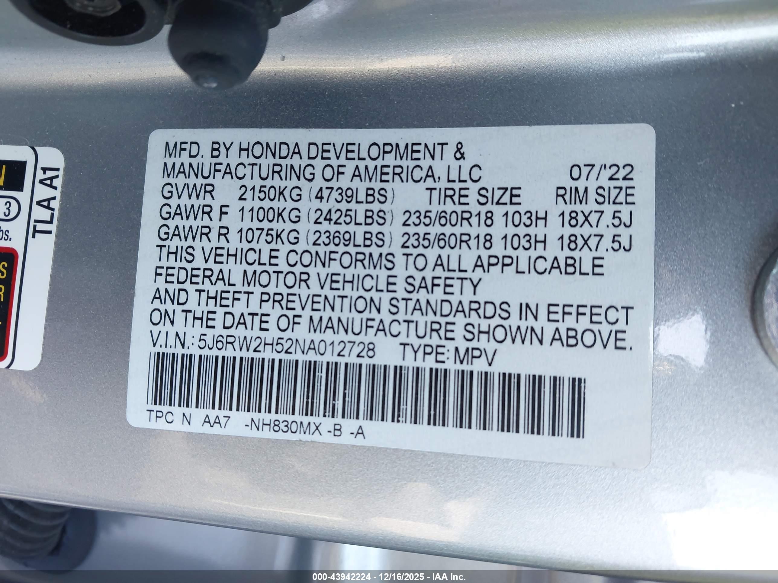 HONDA CR-V image 9