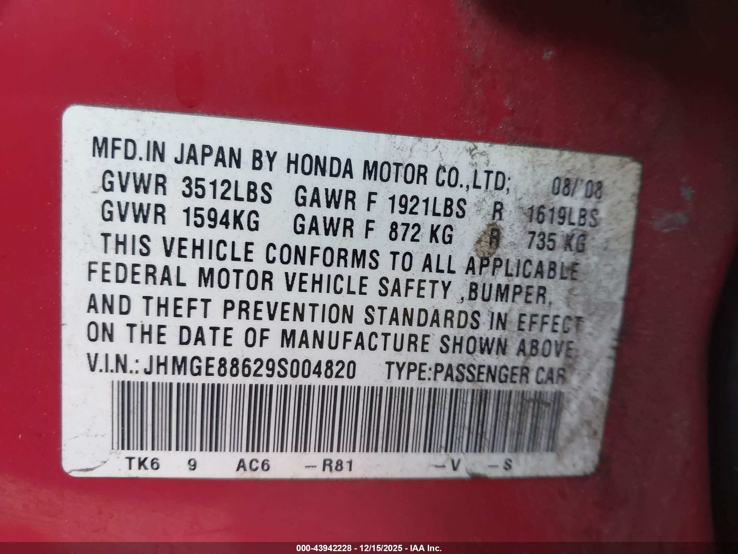 HONDA FIT image 9