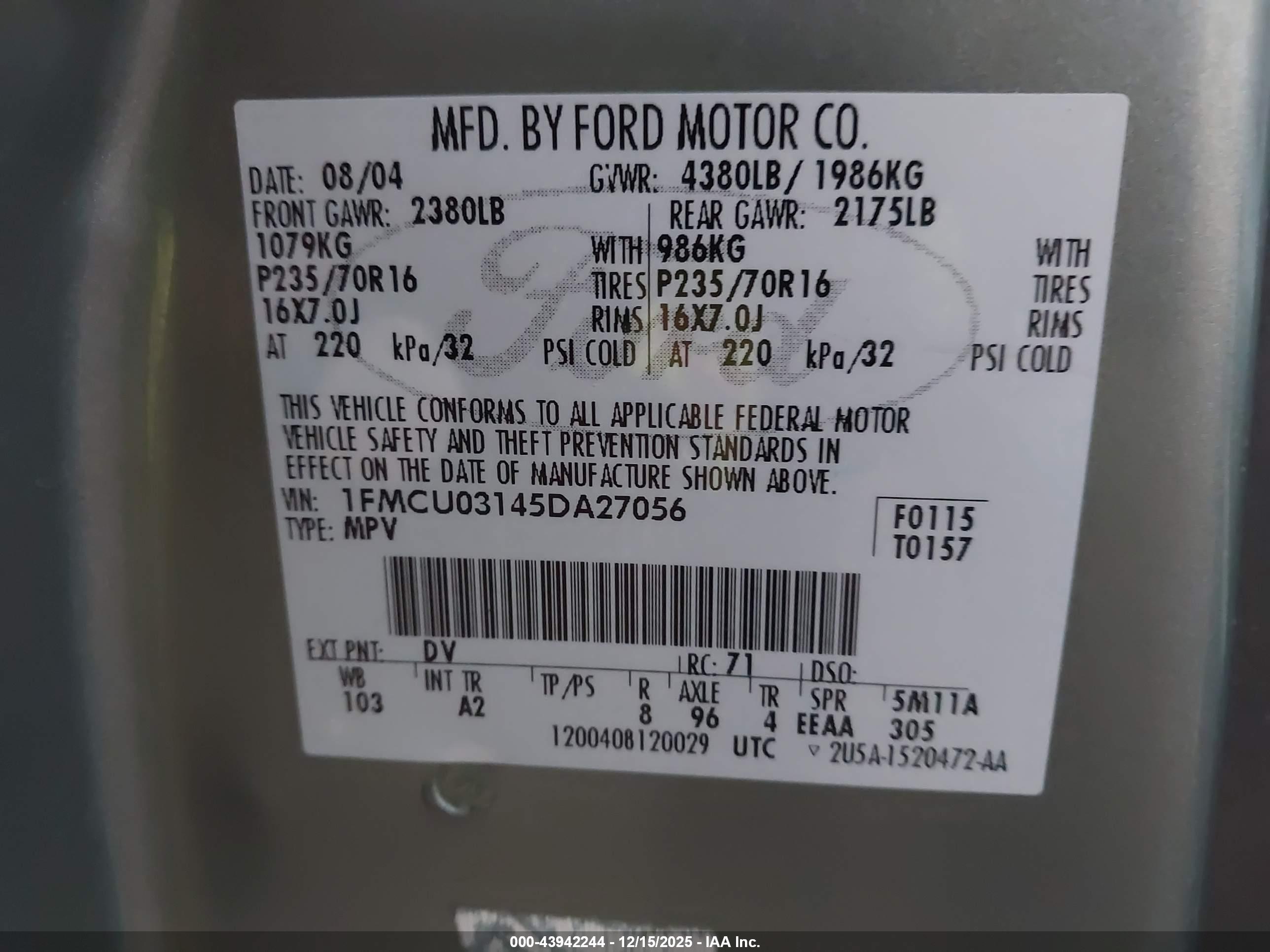 FORD ESCAPE image 9