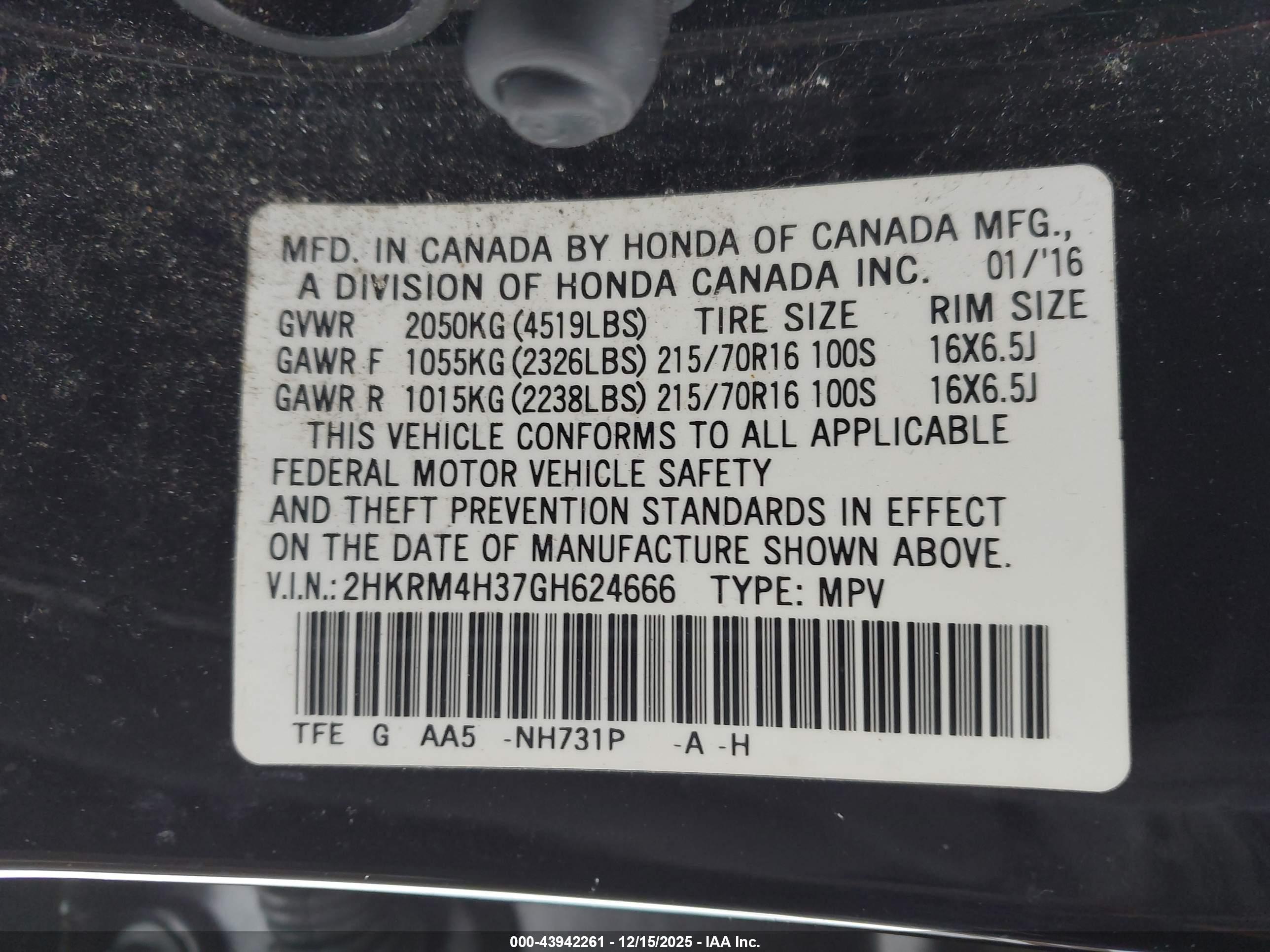 HONDA CR-V image 9