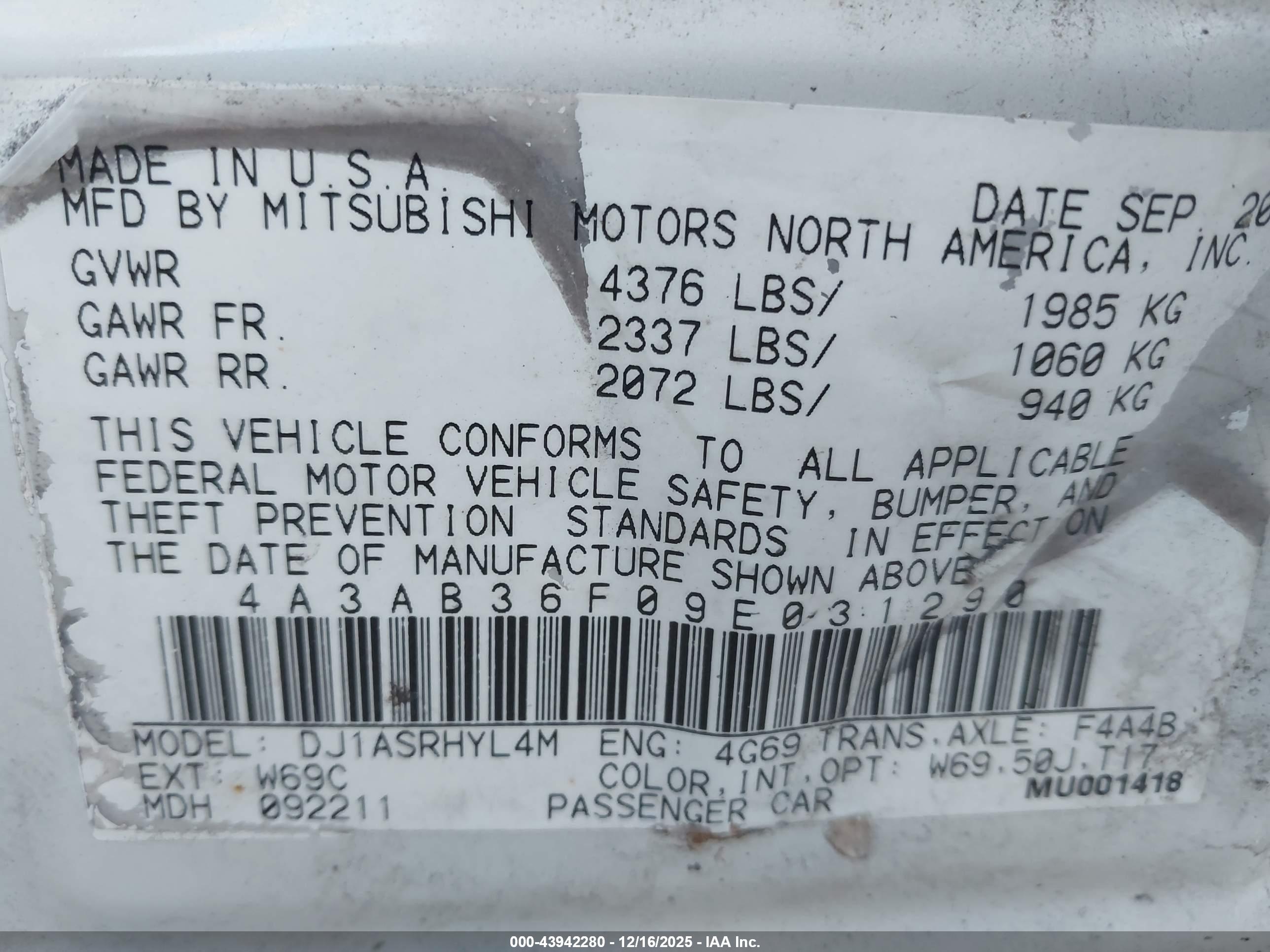 MITSUBISHI GALANT image 9