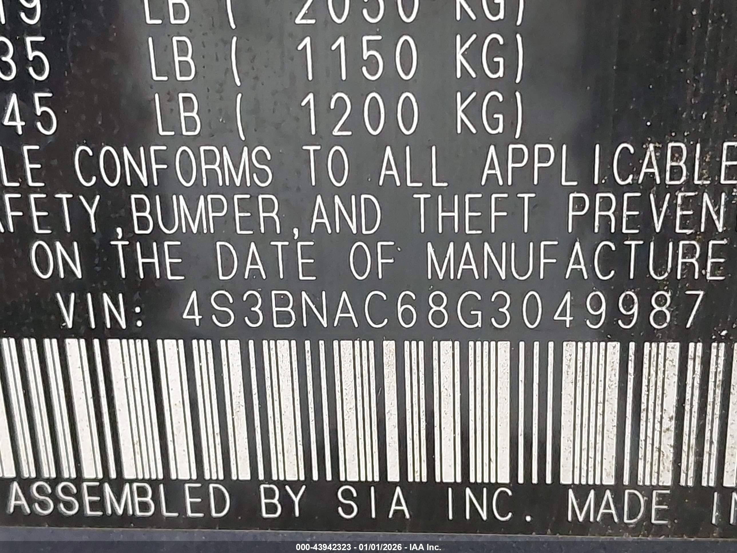 SUBARU LEGACY image 9