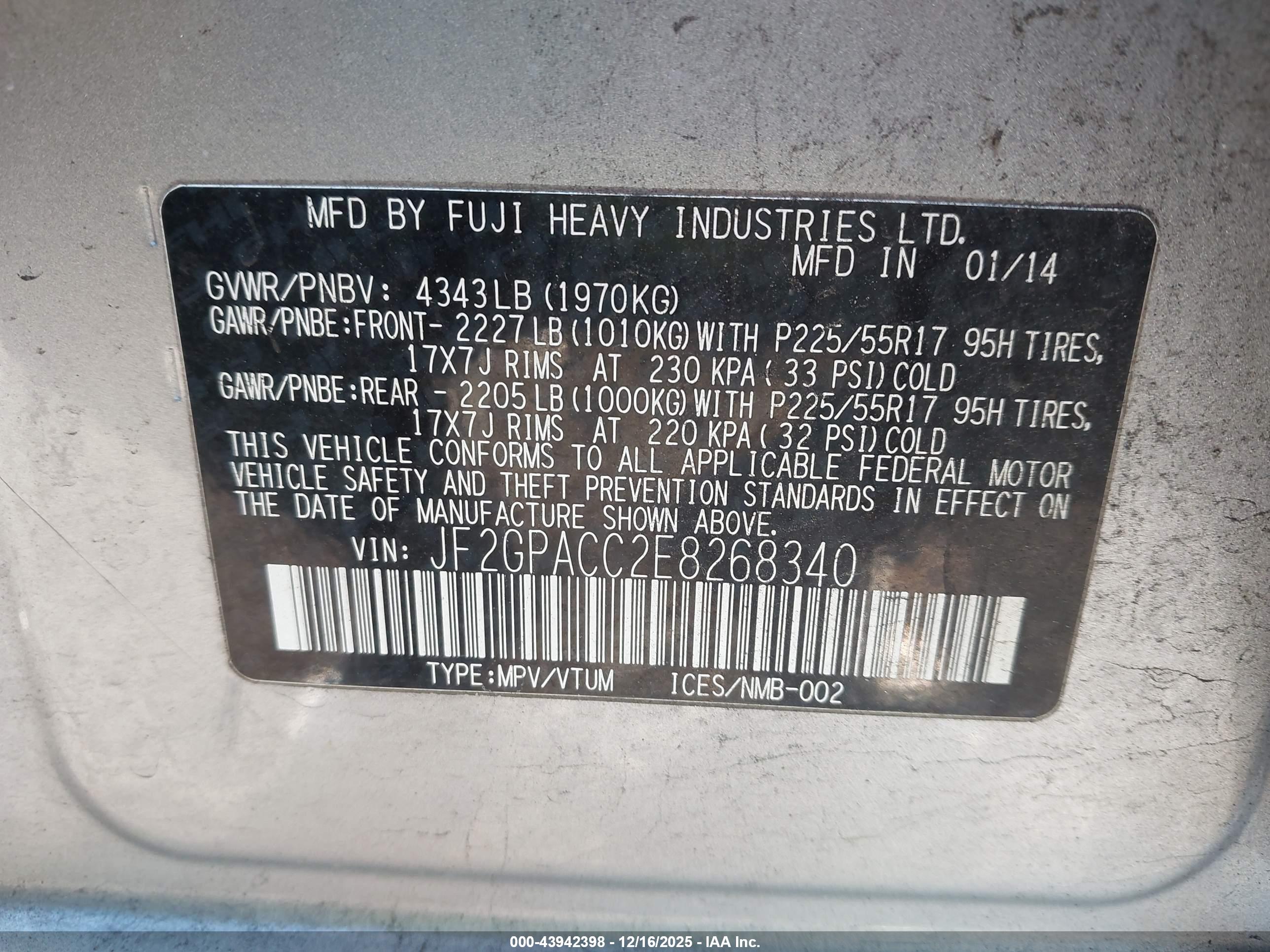 SUBARU XV image 9