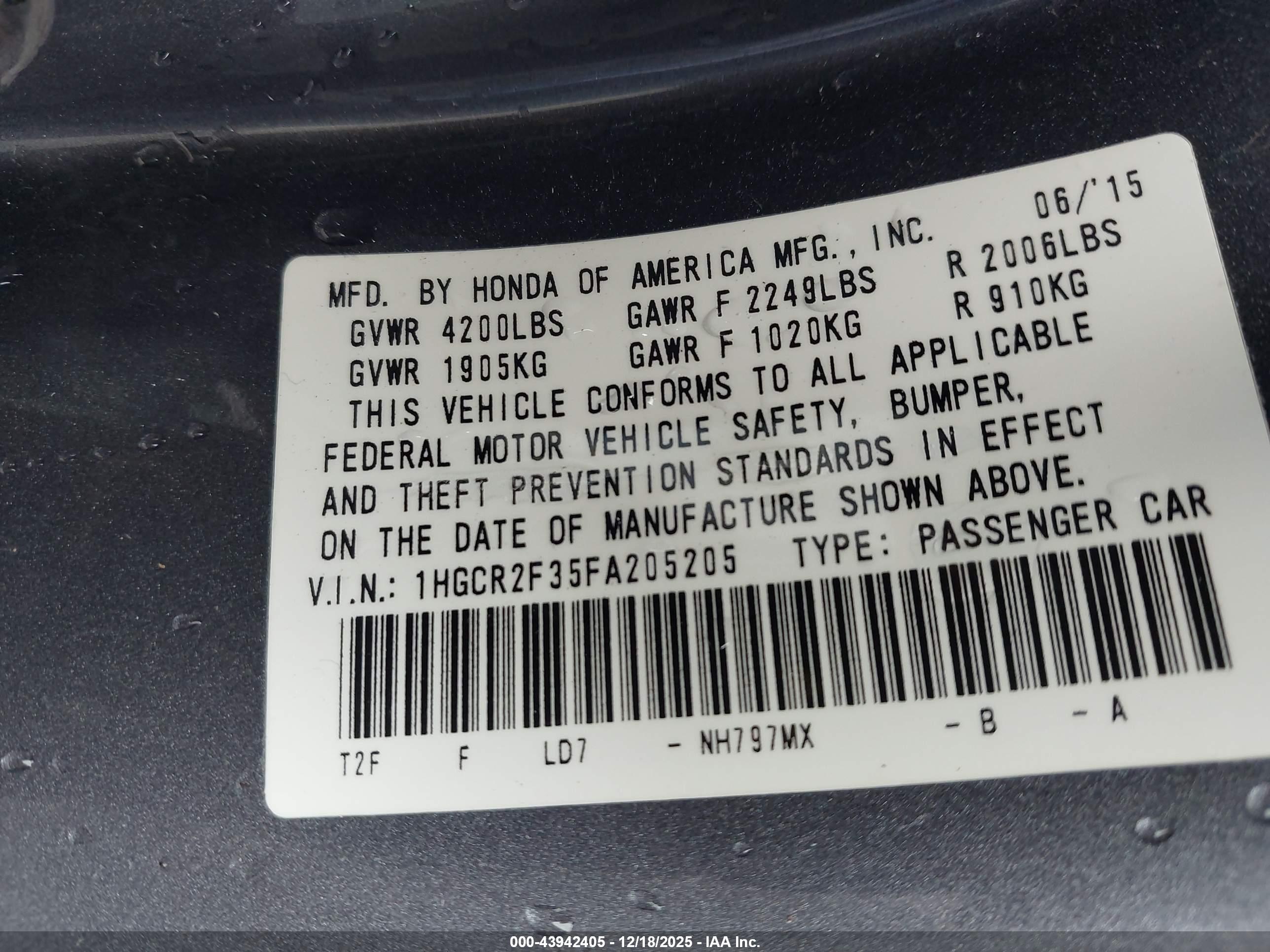 HONDA ACCORD image 9
