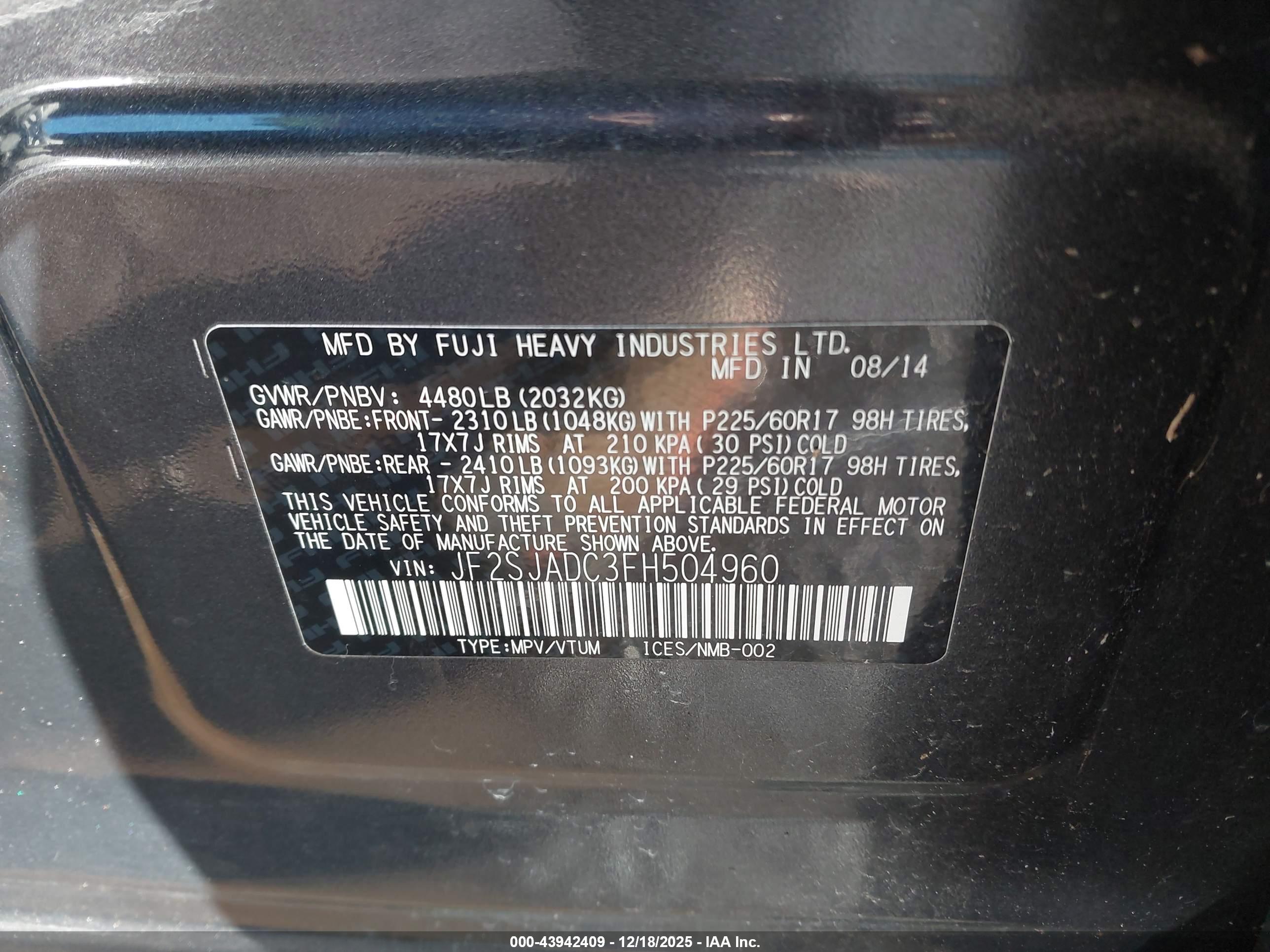 SUBARU FORESTER image 9