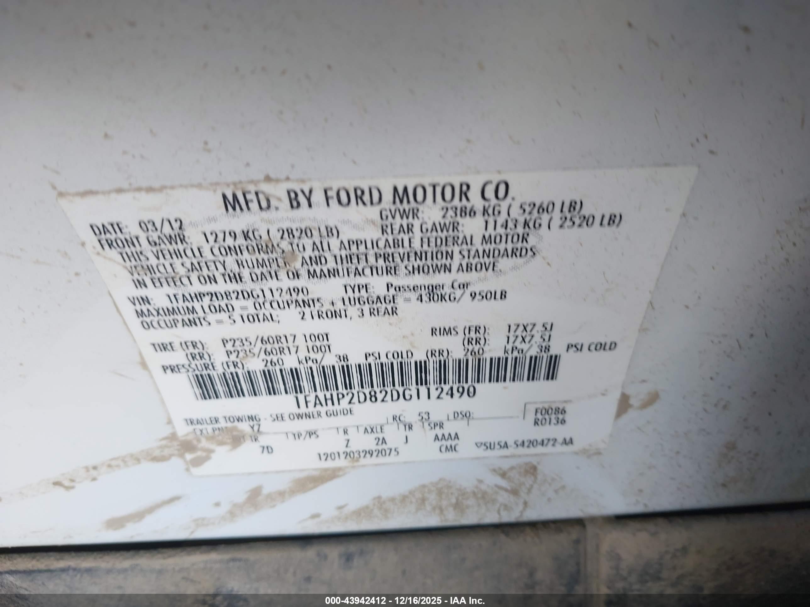FORD TAURUS image 9