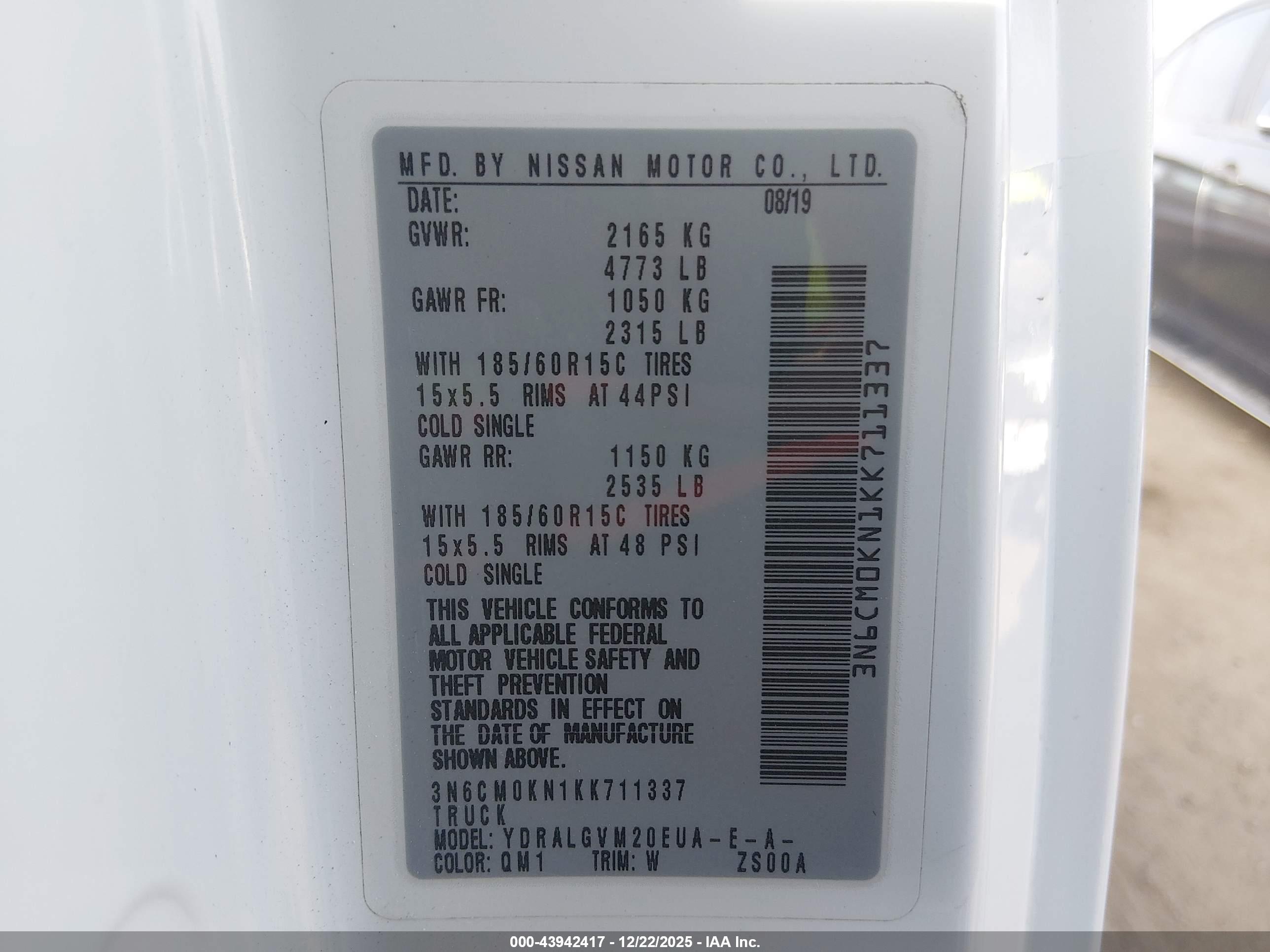 NISSAN NV200 image 9
