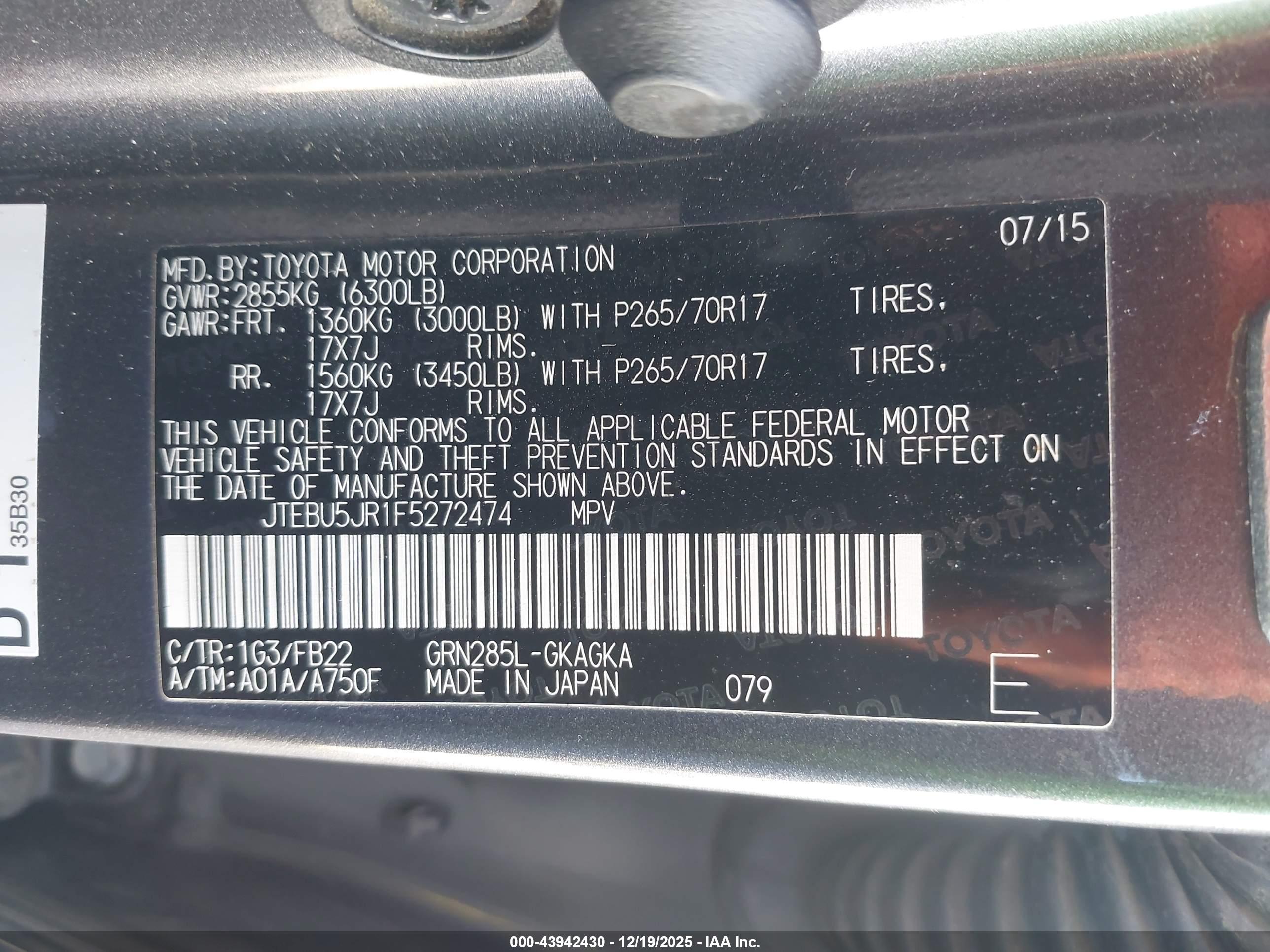 TOYOTA 4RUNNER image 9