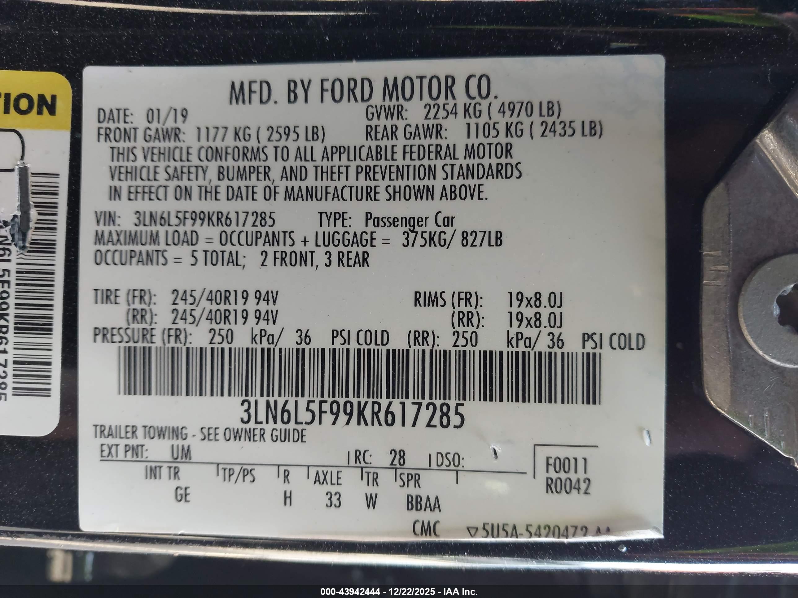 LINCOLN MKZ image 9