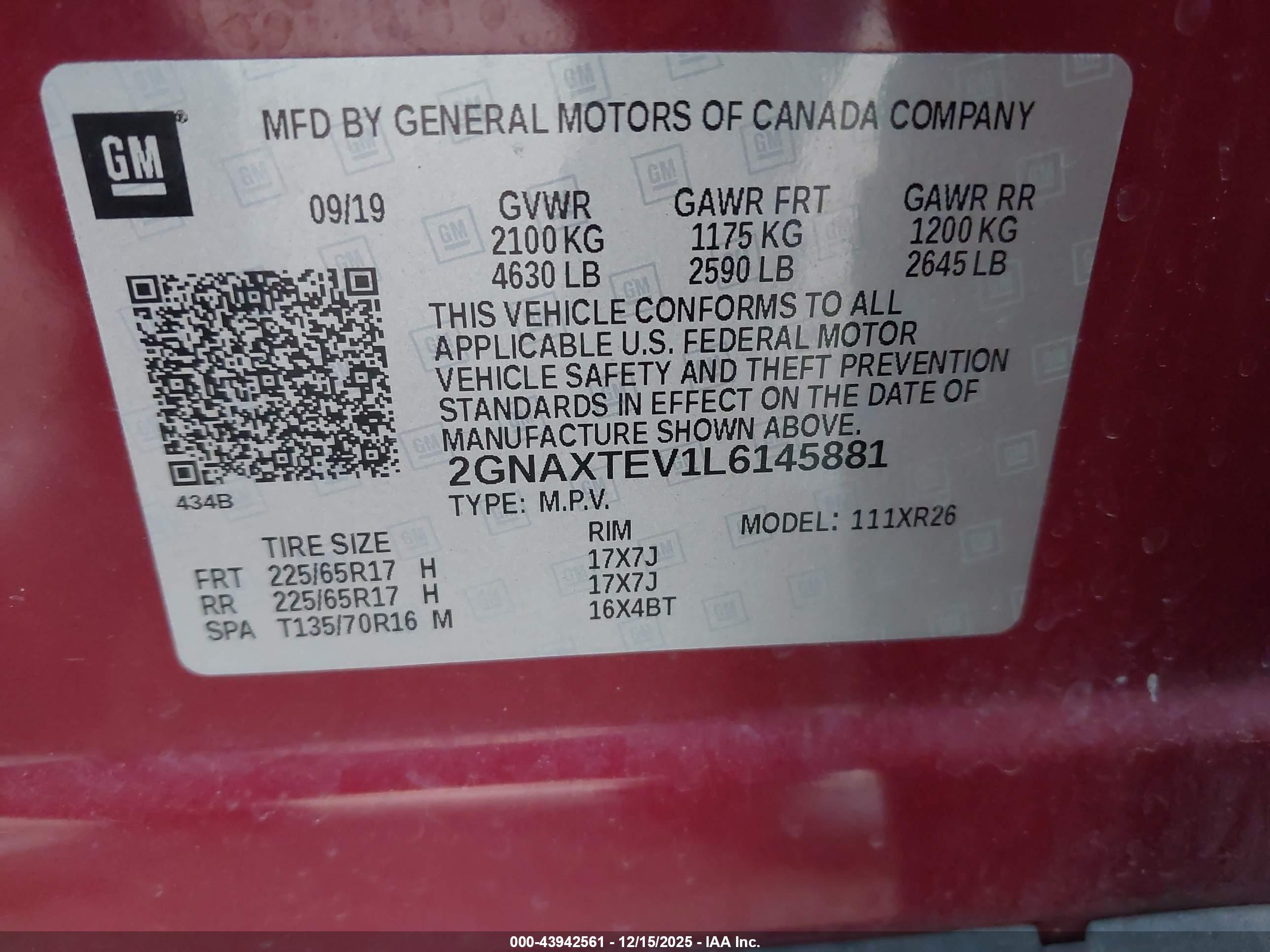 CHEVROLET EQUINOX image 9