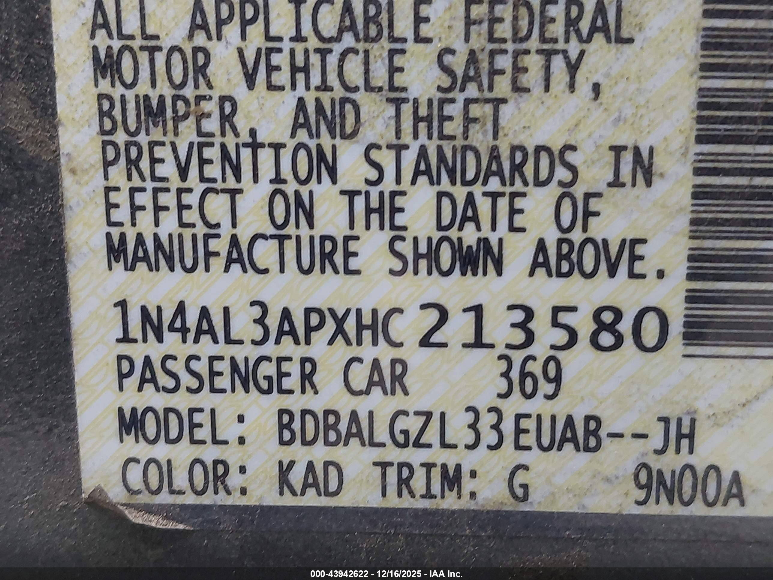 NISSAN ALTIMA image 9