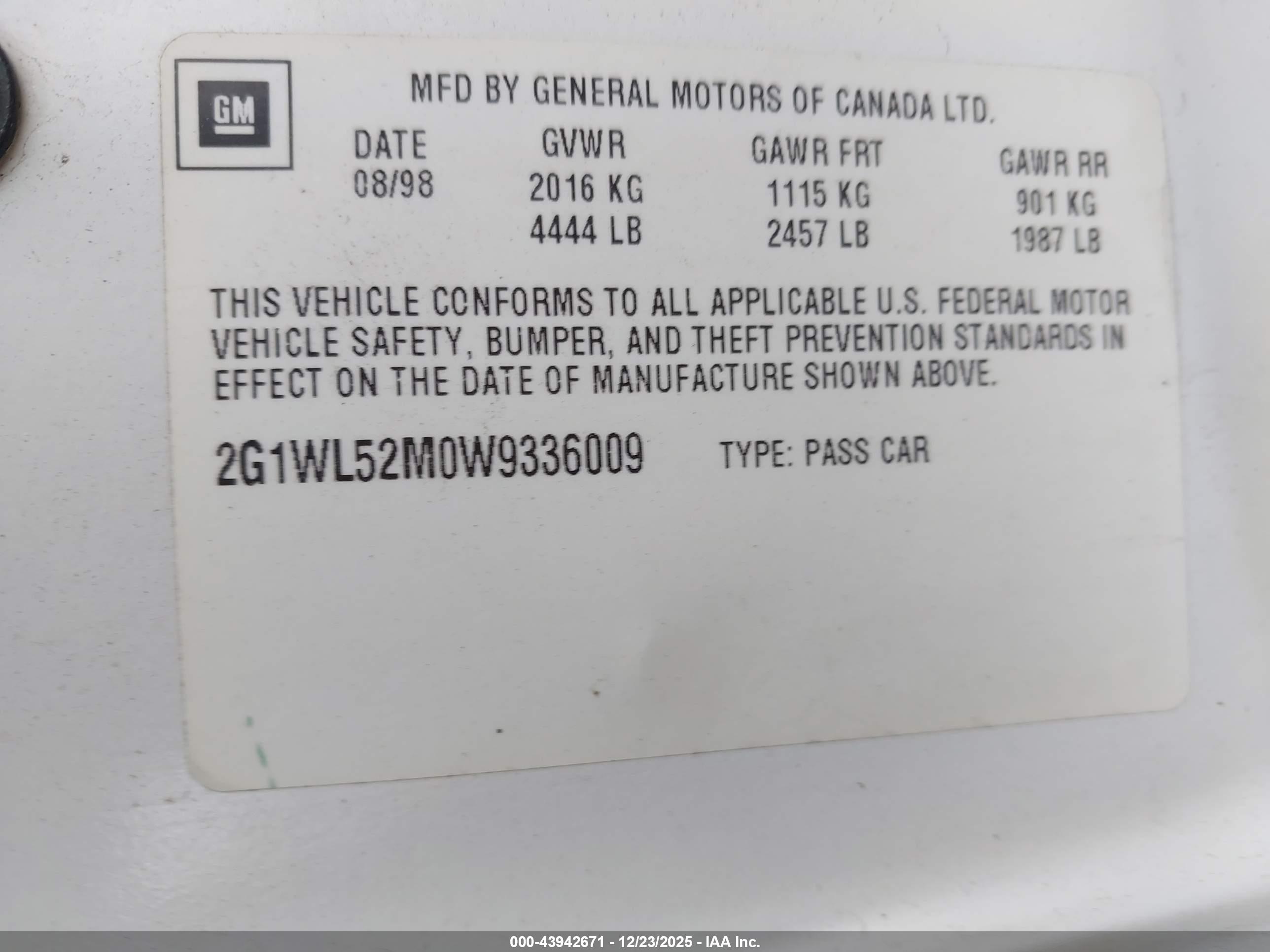 CHEVROLET LUMINA image 9