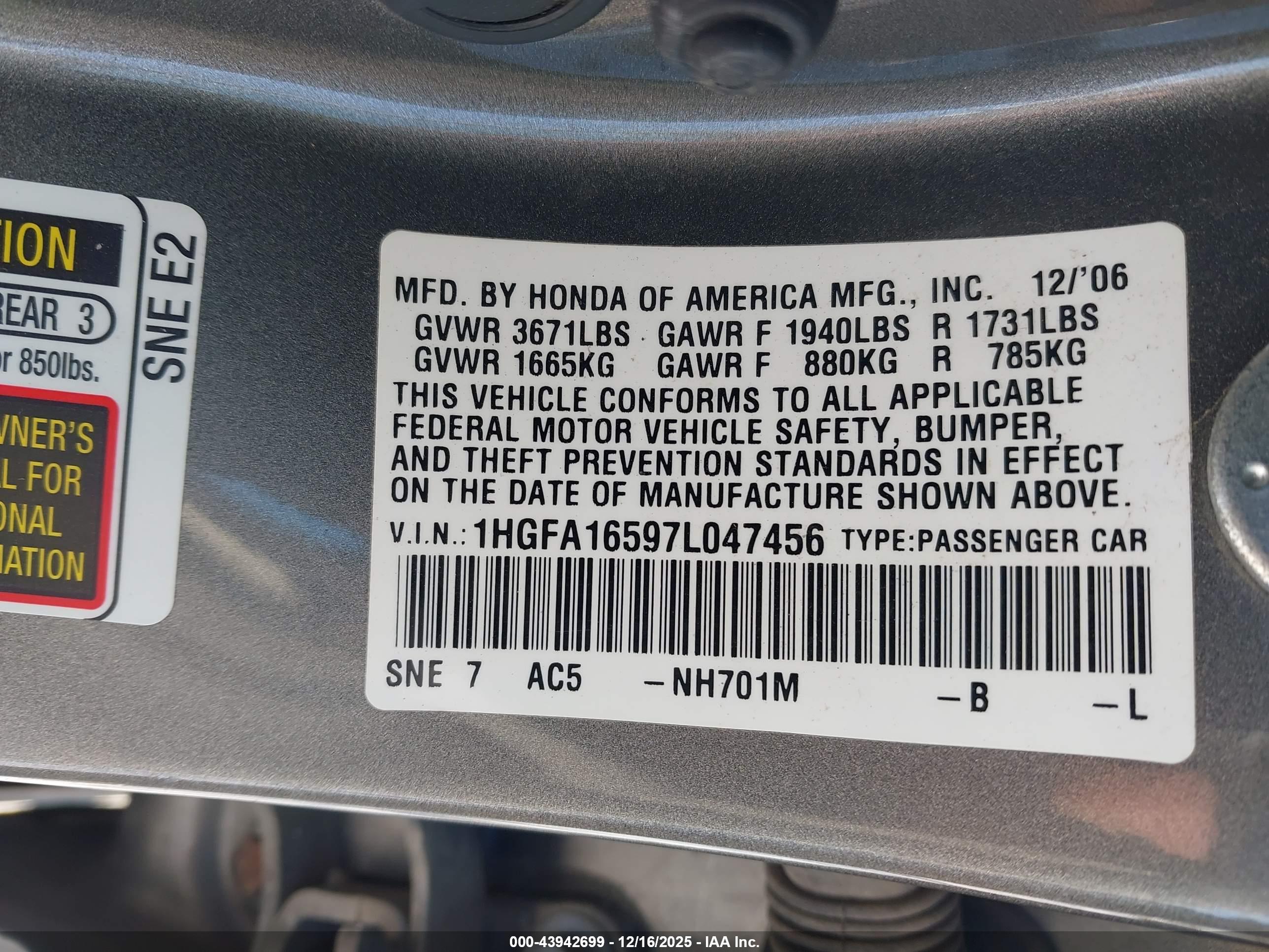 HONDA CIVIC image 9