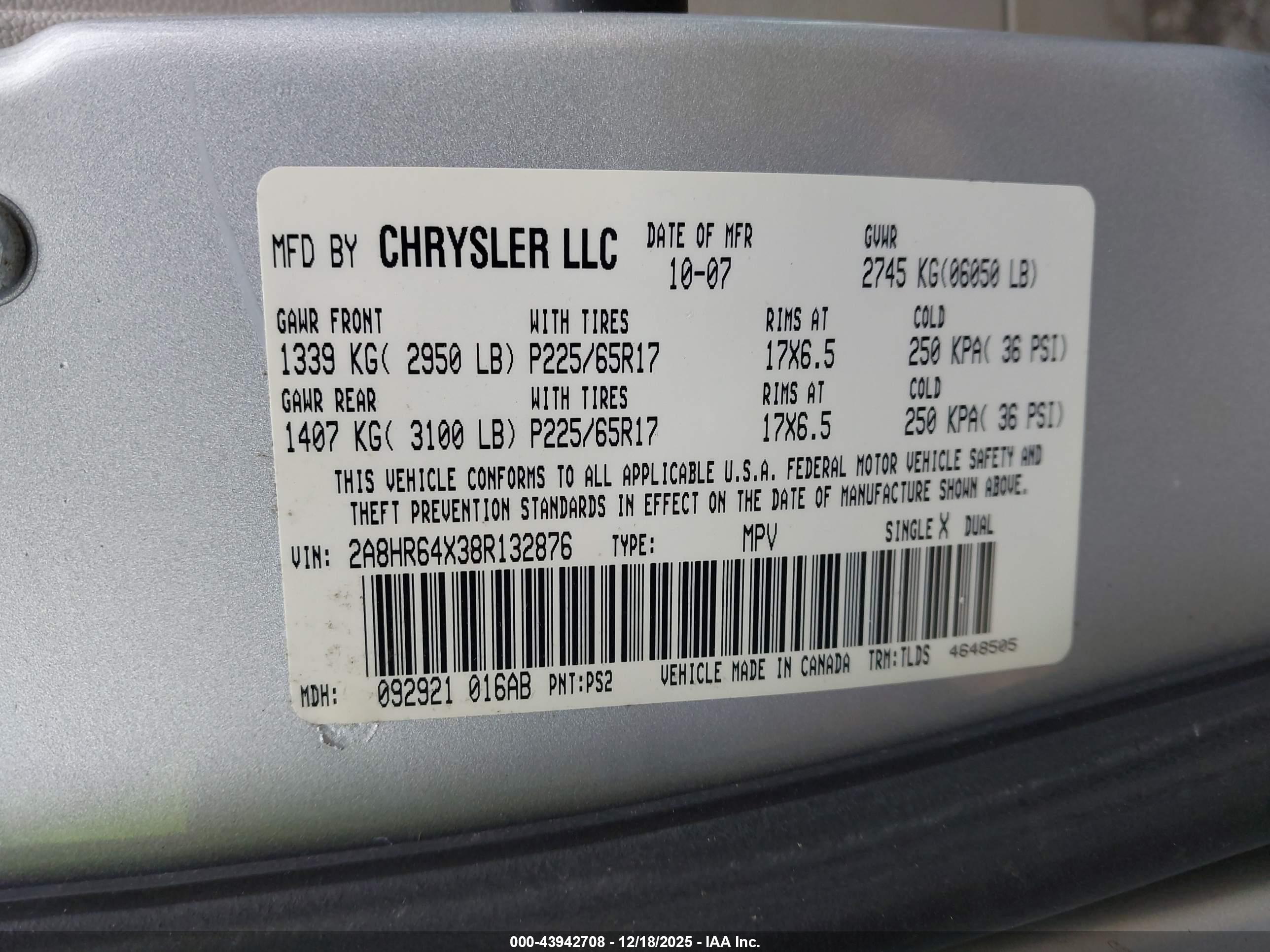 CHRYSLER TOWN image 9