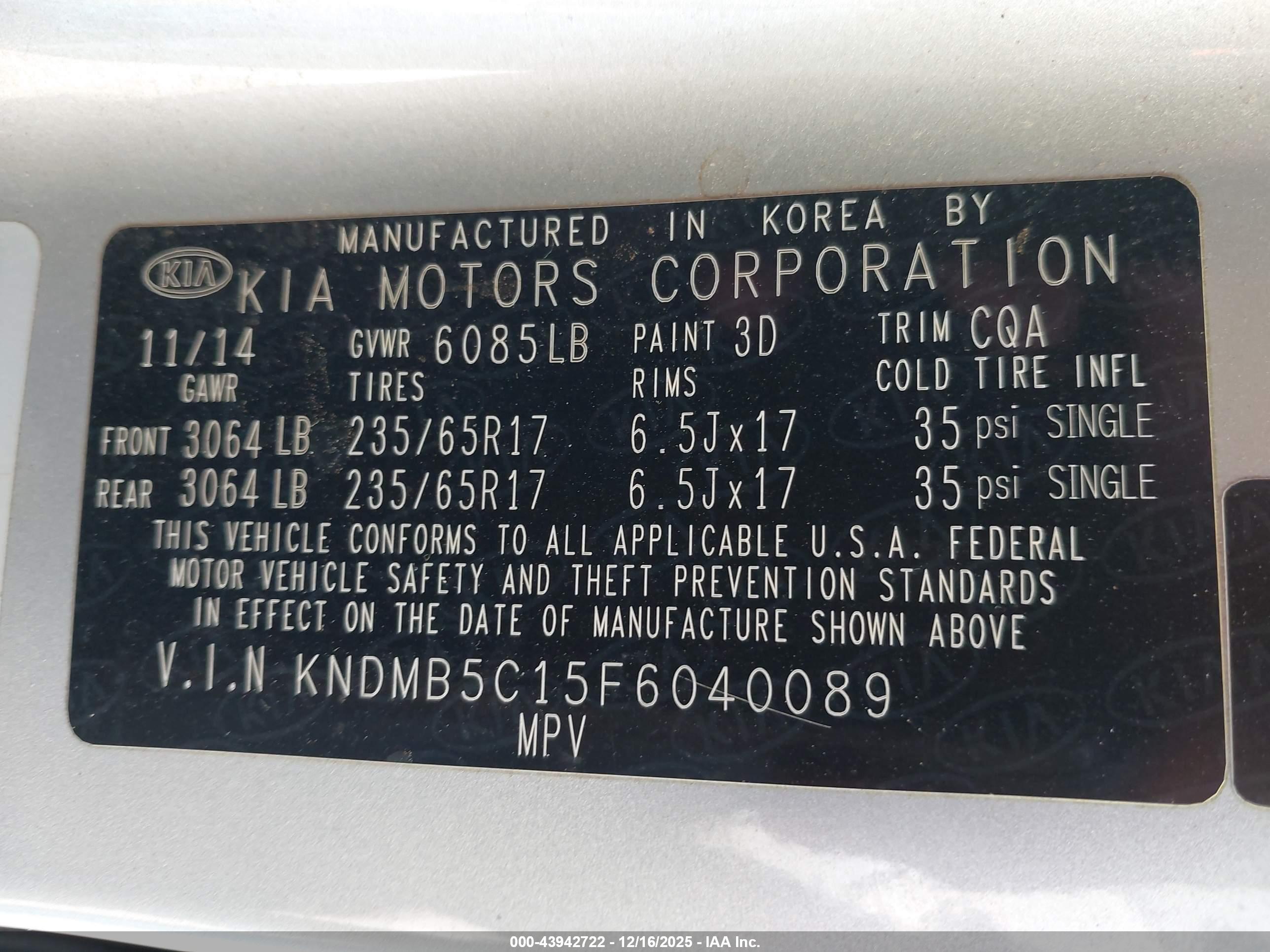 KIA SEDONA image 9