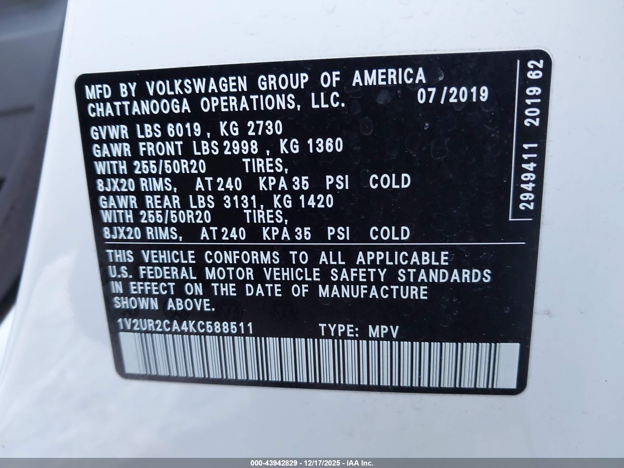 VOLKSWAGEN ATLAS image 9
