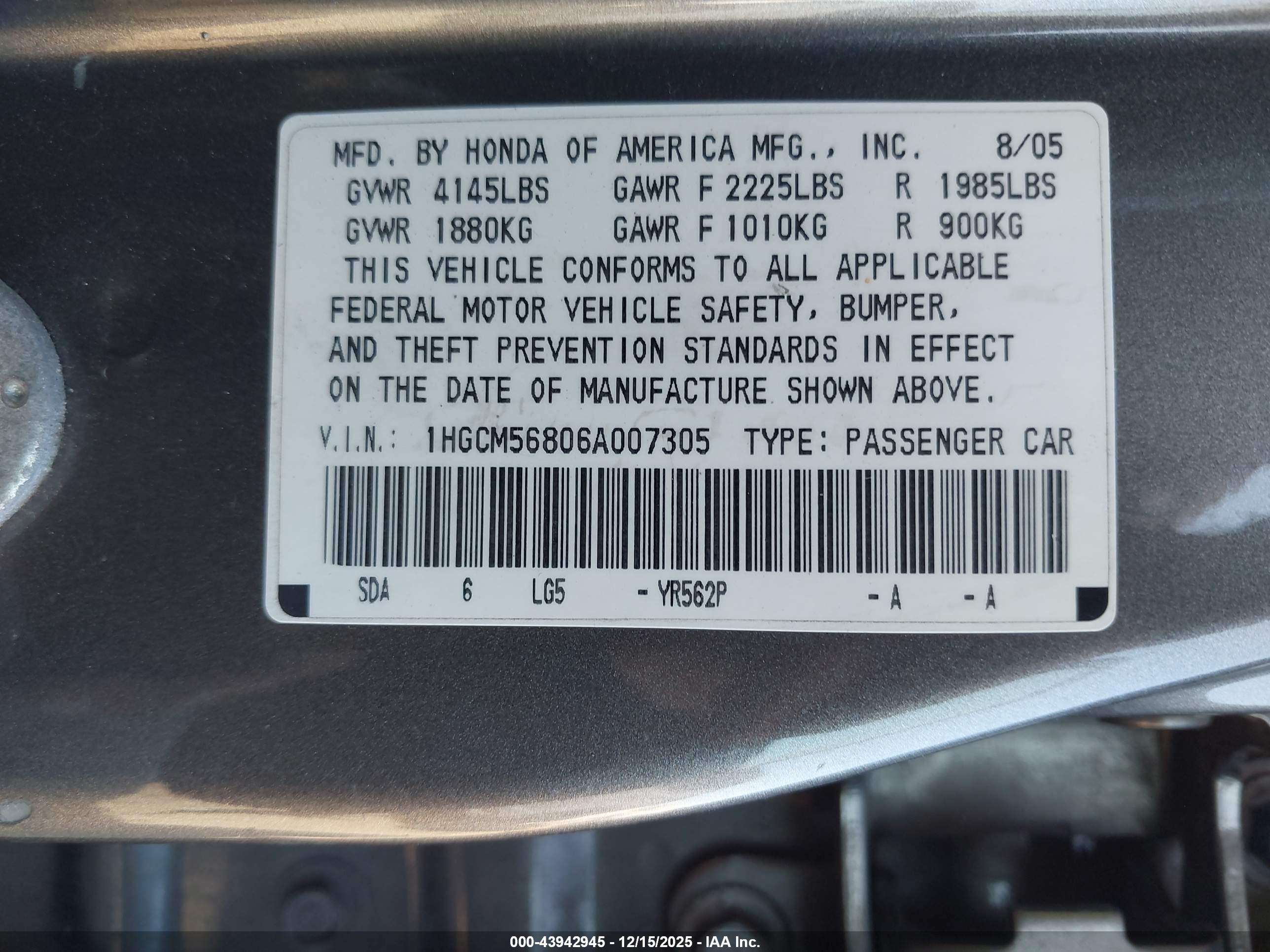 HONDA ACCORD image 9